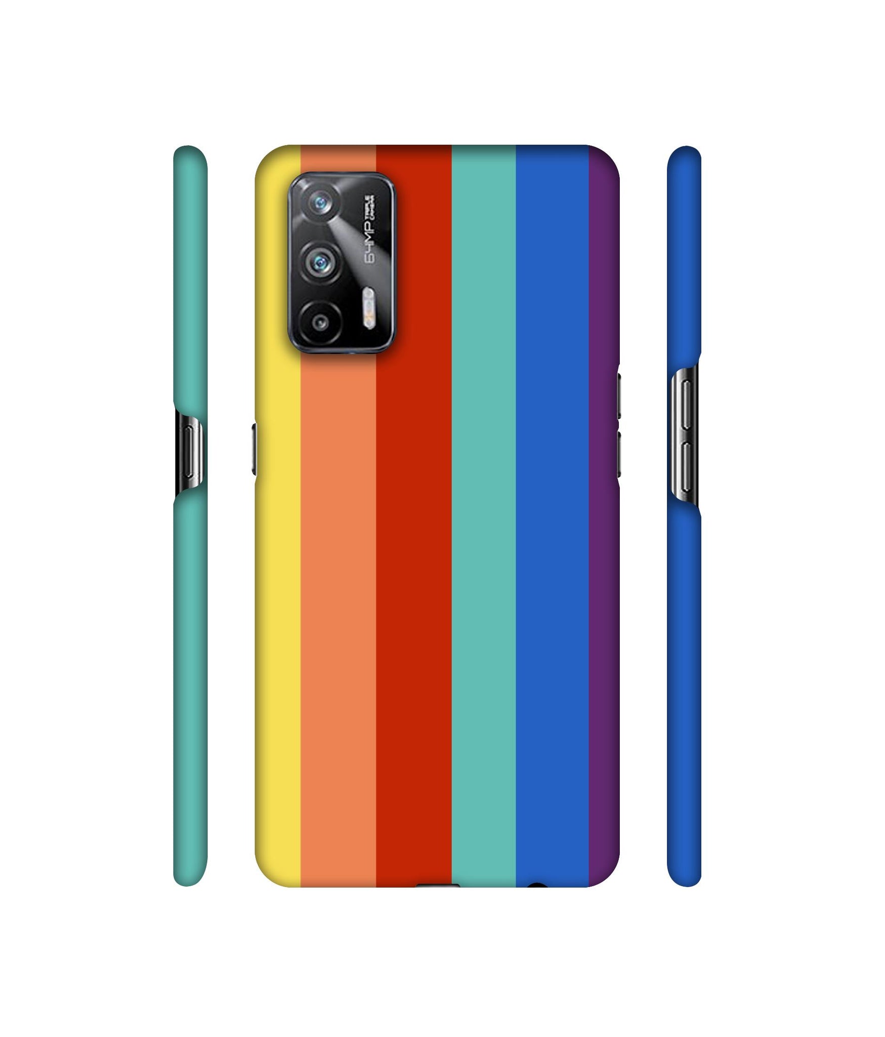 Rainbow Colors Designer Hard Back Cover for Realme X7 Max 5G / Realme GT 5G