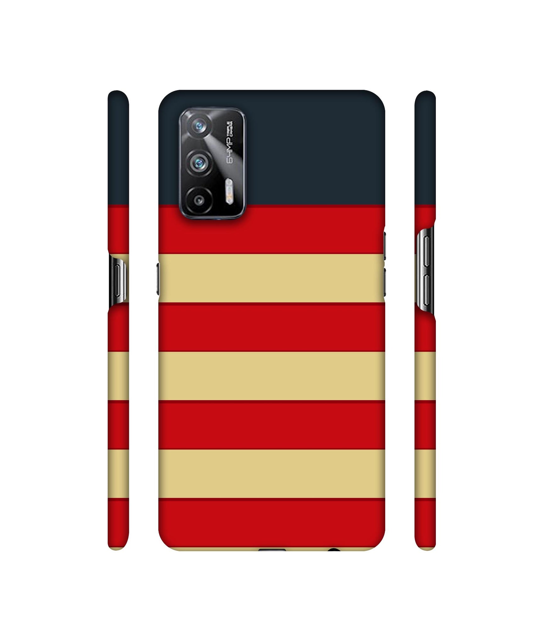 Multicolor Lines Designer Hard Back Cover for Realme X7 Max 5G / Realme GT 5G