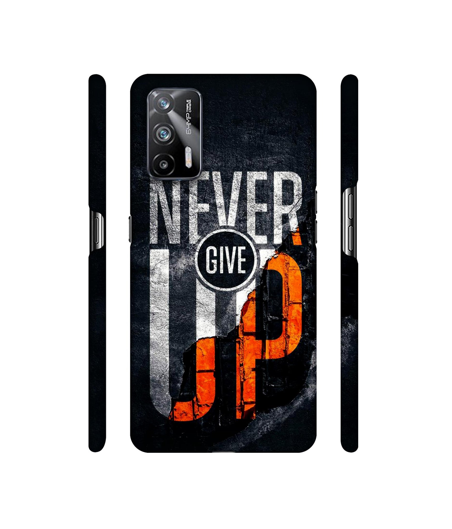 Never Give Up Designer Hard Back Cover for Realme X7 Max 5G / Realme GT 5G