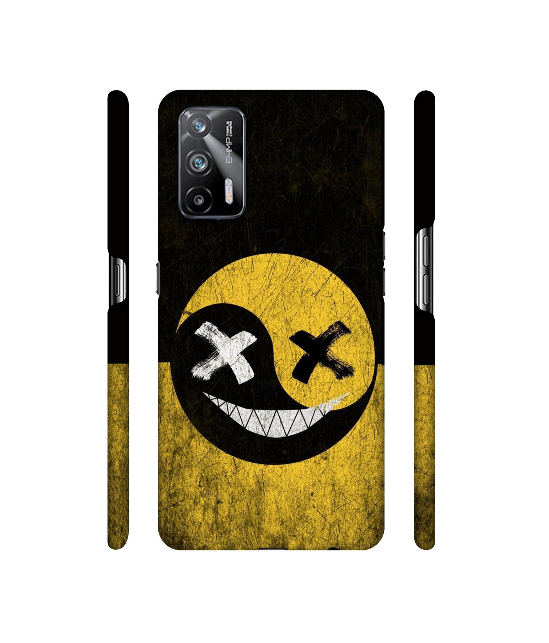 Double Face Smile Designer Hard Back Cover for Realme X7 Max 5G / Realme GT 5G
