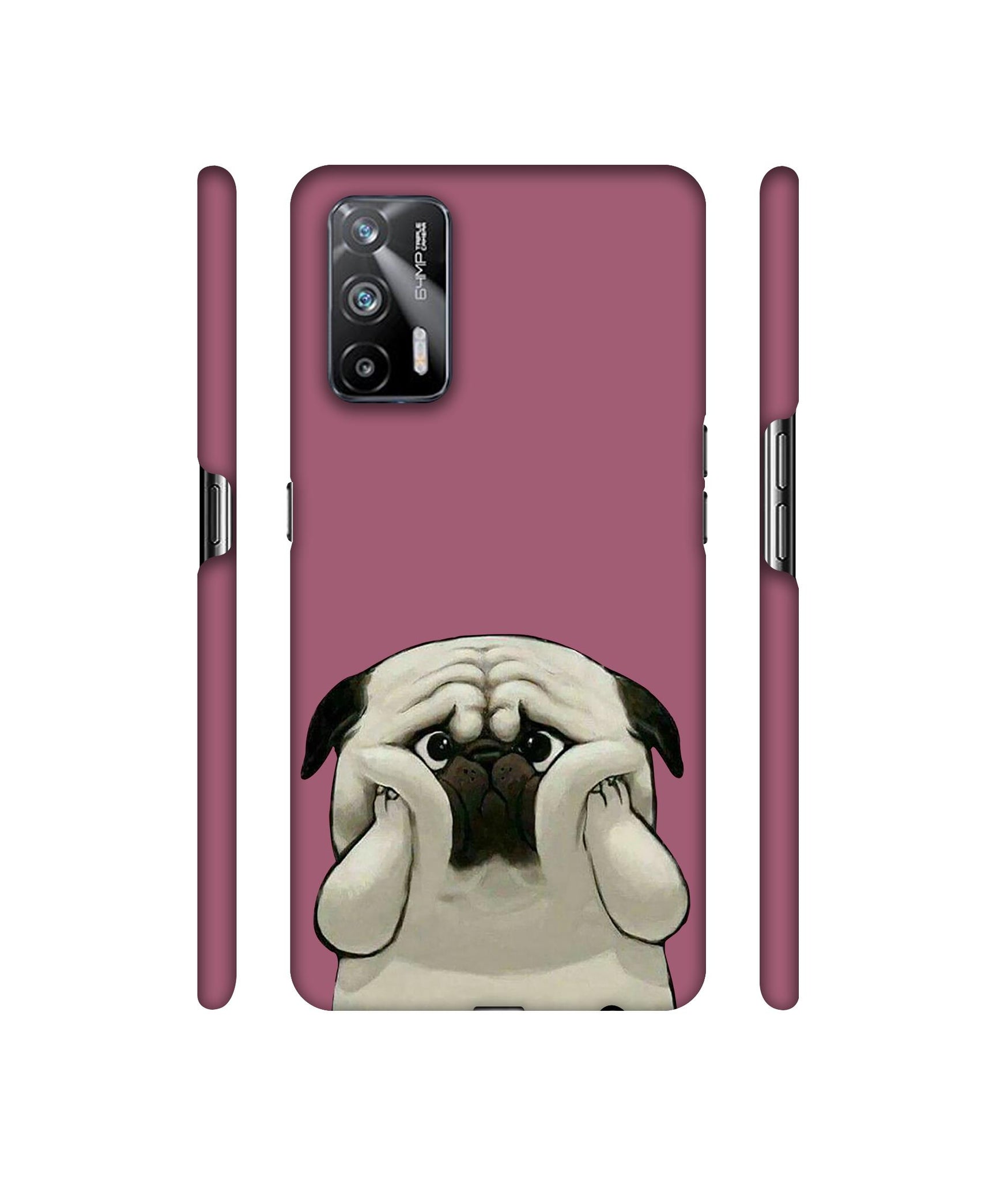 Pot Dog Purple Colour Designer Hard Back Cover for Realme X7 Max 5G / Realme GT 5G