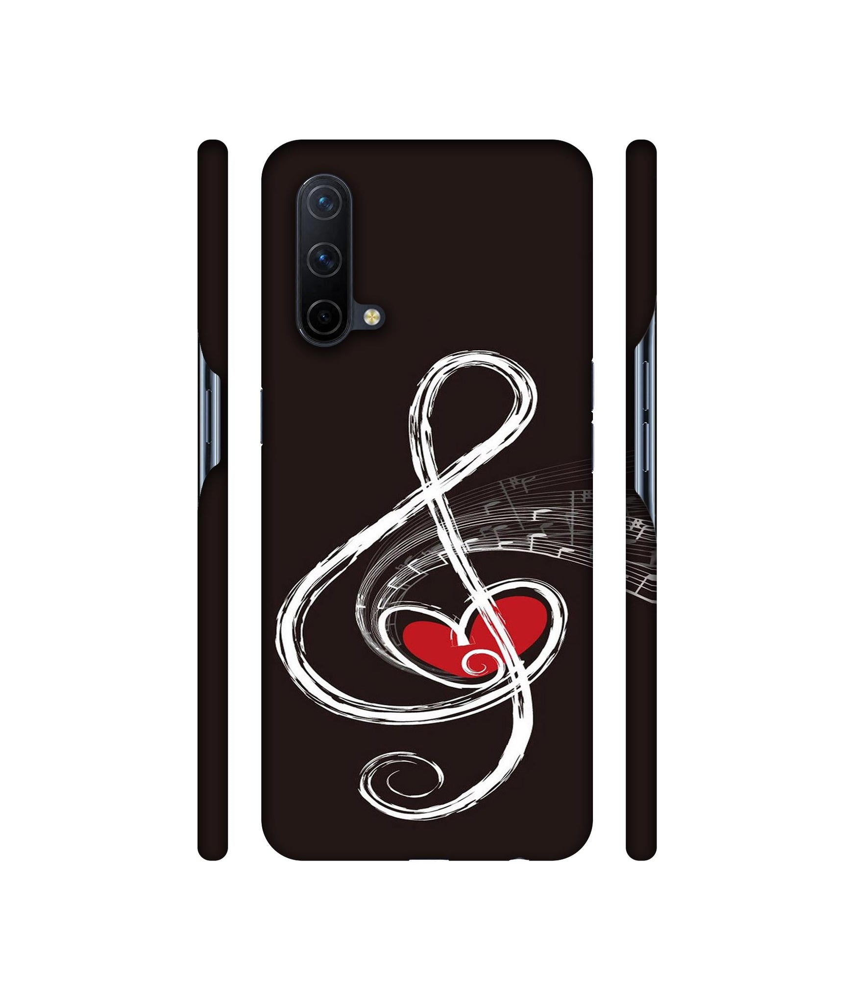 Love Note Music Designer Hard Back Cover for OnePlus Nord CE 5G