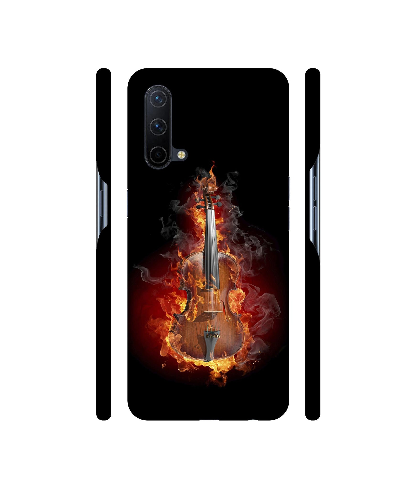 Burning Violin Designer Hard Back Cover for OnePlus Nord CE 5G