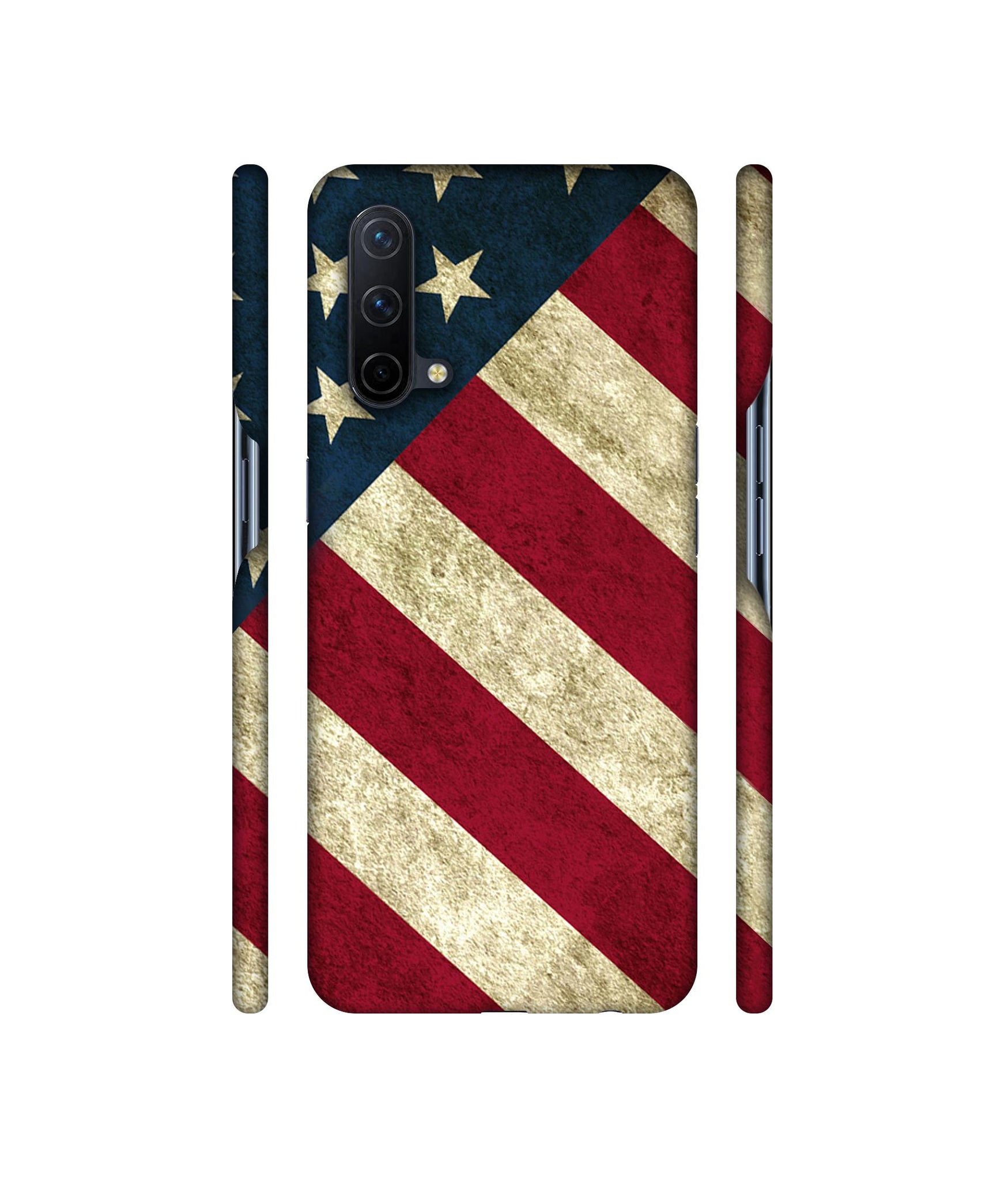 USA Flag Designer Hard Back Cover for OnePlus Nord CE 5G