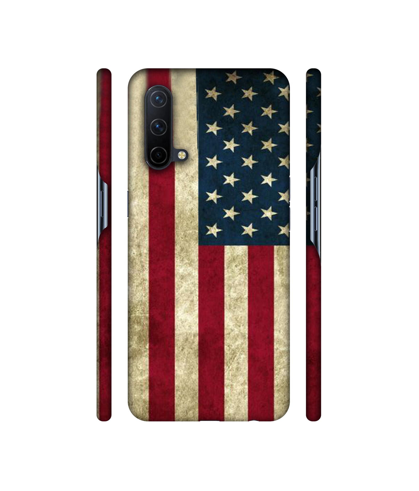 Vingate USA Flag Designer Hard Back Cover for OnePlus Nord CE 5G