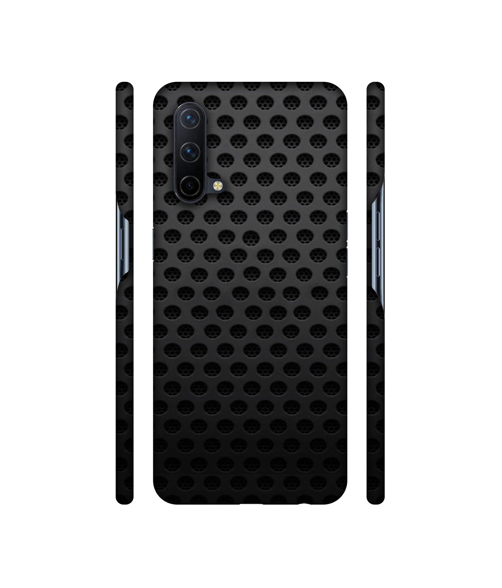 Black Circle Designer Hard Back Cover for OnePlus Nord CE 5G