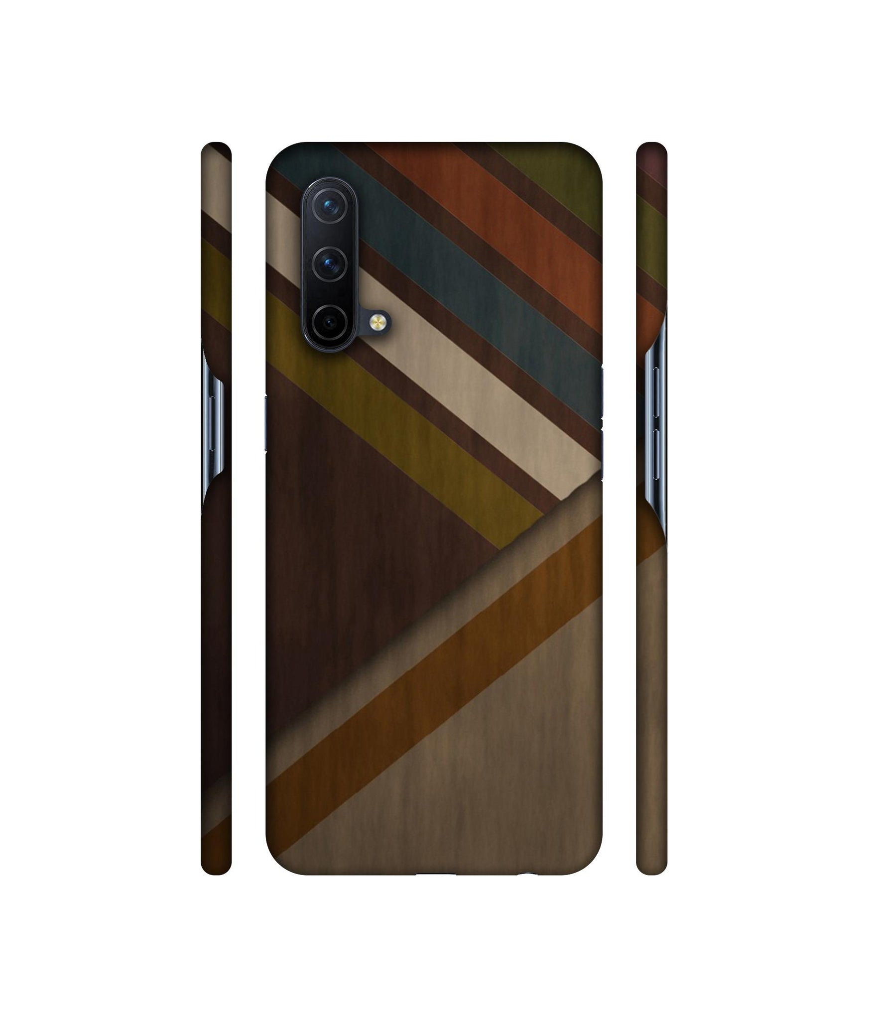 Colorful Wooden Pattern Designer Hard Back Cover for OnePlus Nord CE 5G