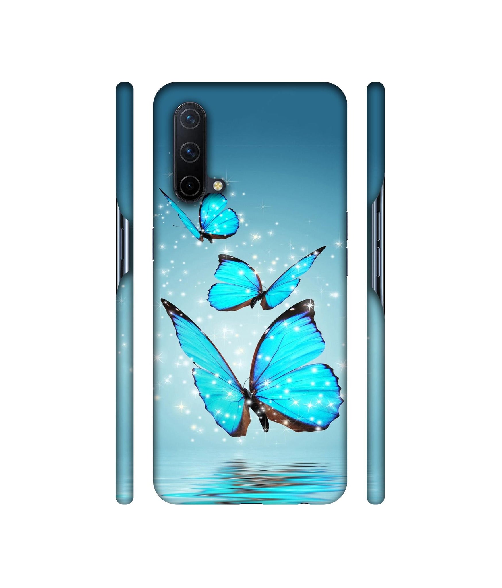 Flying Butterflies Designer Hard Back Cover for OnePlus Nord CE 5G