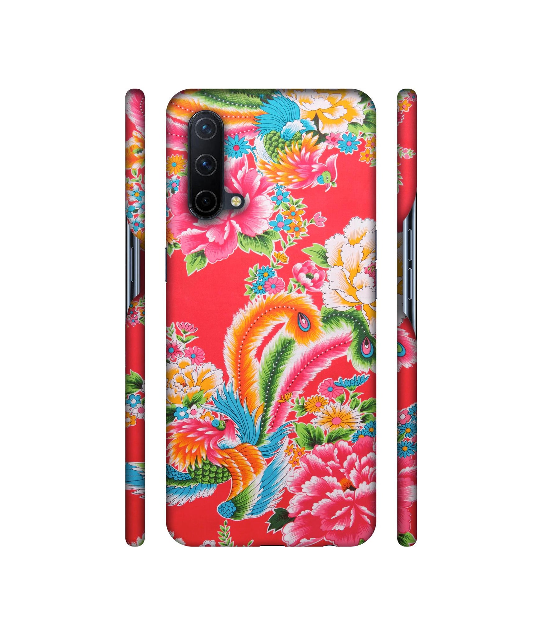 Cute Floral Pattern Print Designer Hard Back Cover for OnePlus Nord CE 5G