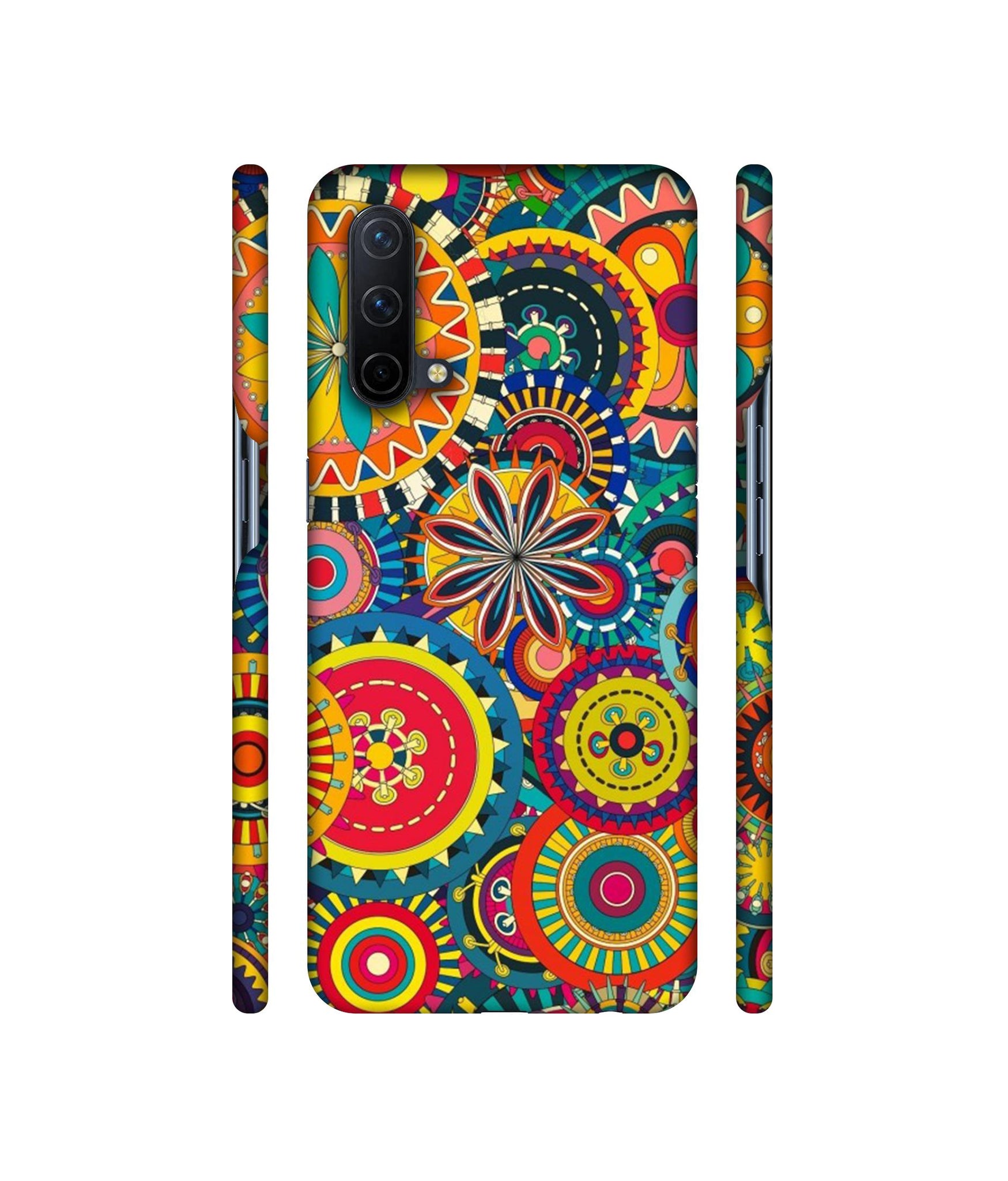 Ring Pattern Print Designer Hard Back Cover for OnePlus Nord CE 5G