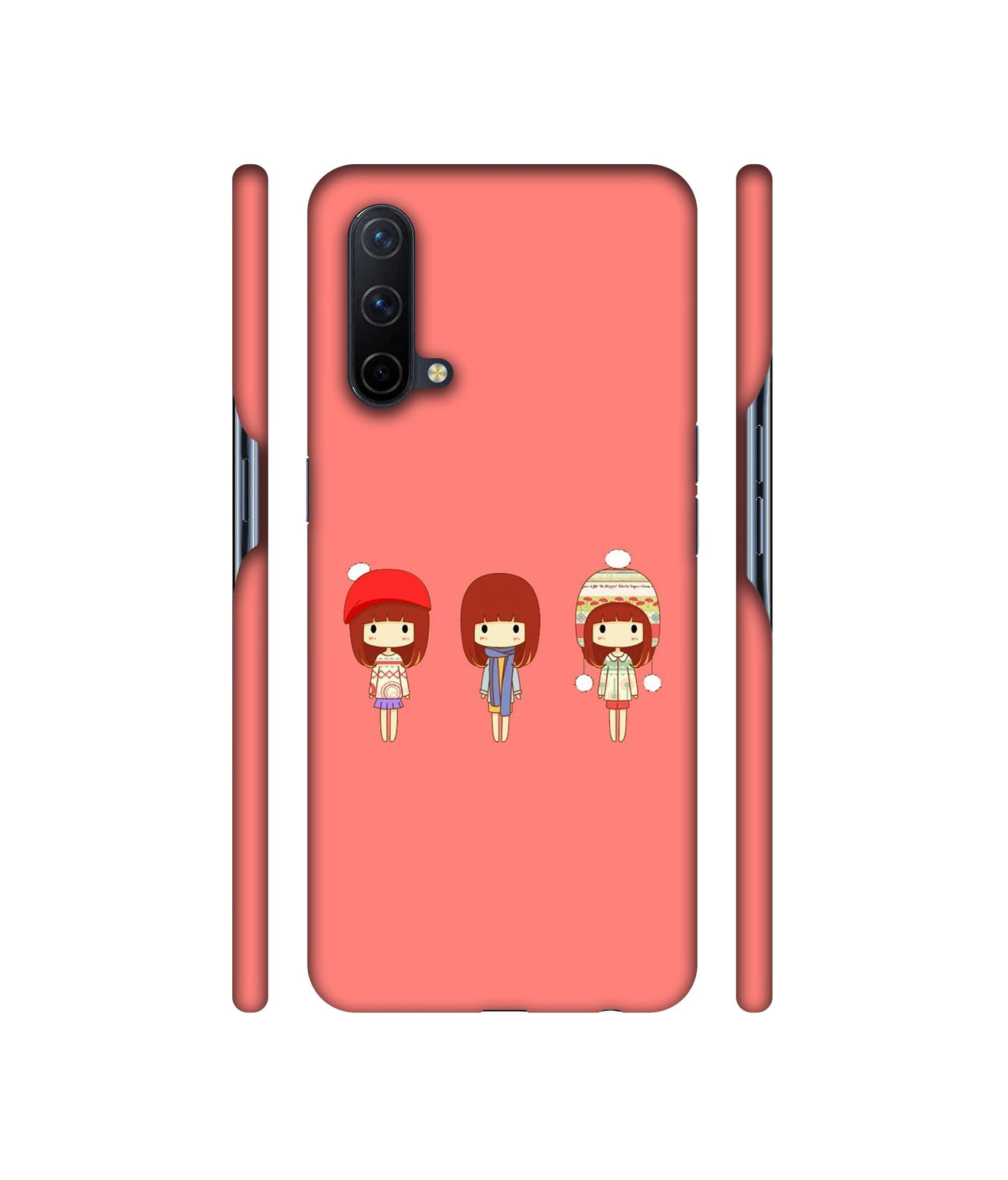Cute Girls Designer Hard Back Cover for OnePlus Nord CE 5G
