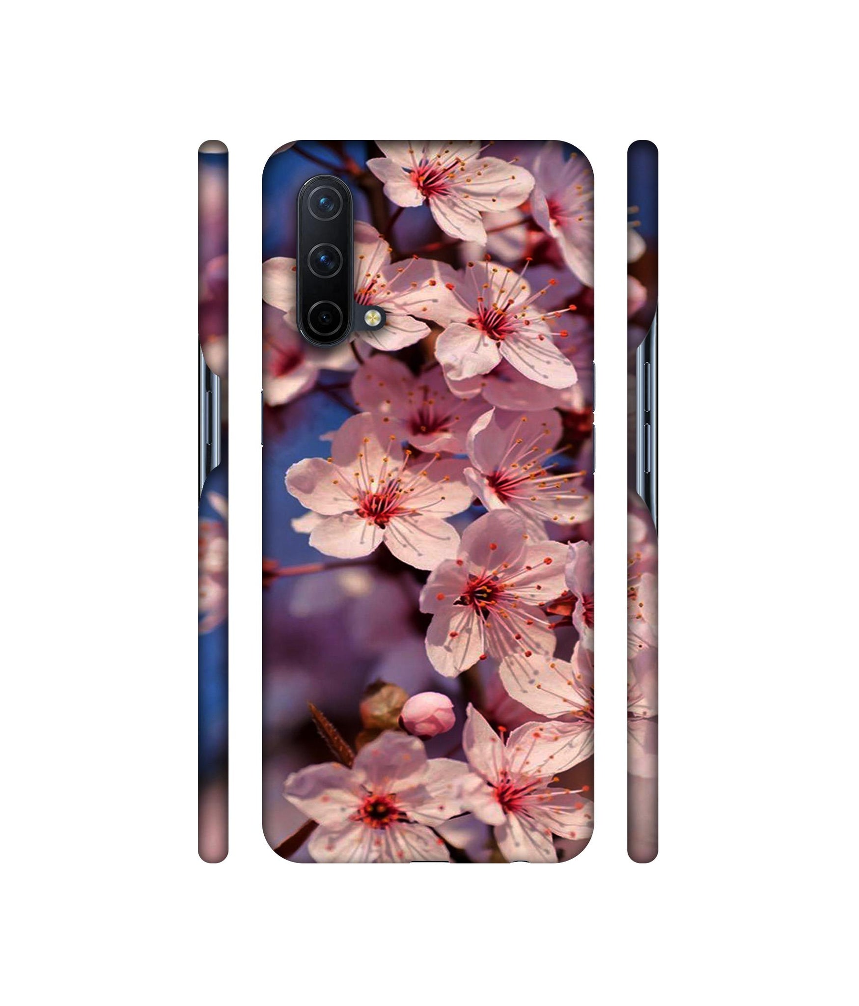 Pink Flowers Pattern Designer Hard Back Cover for OnePlus Nord CE 5G