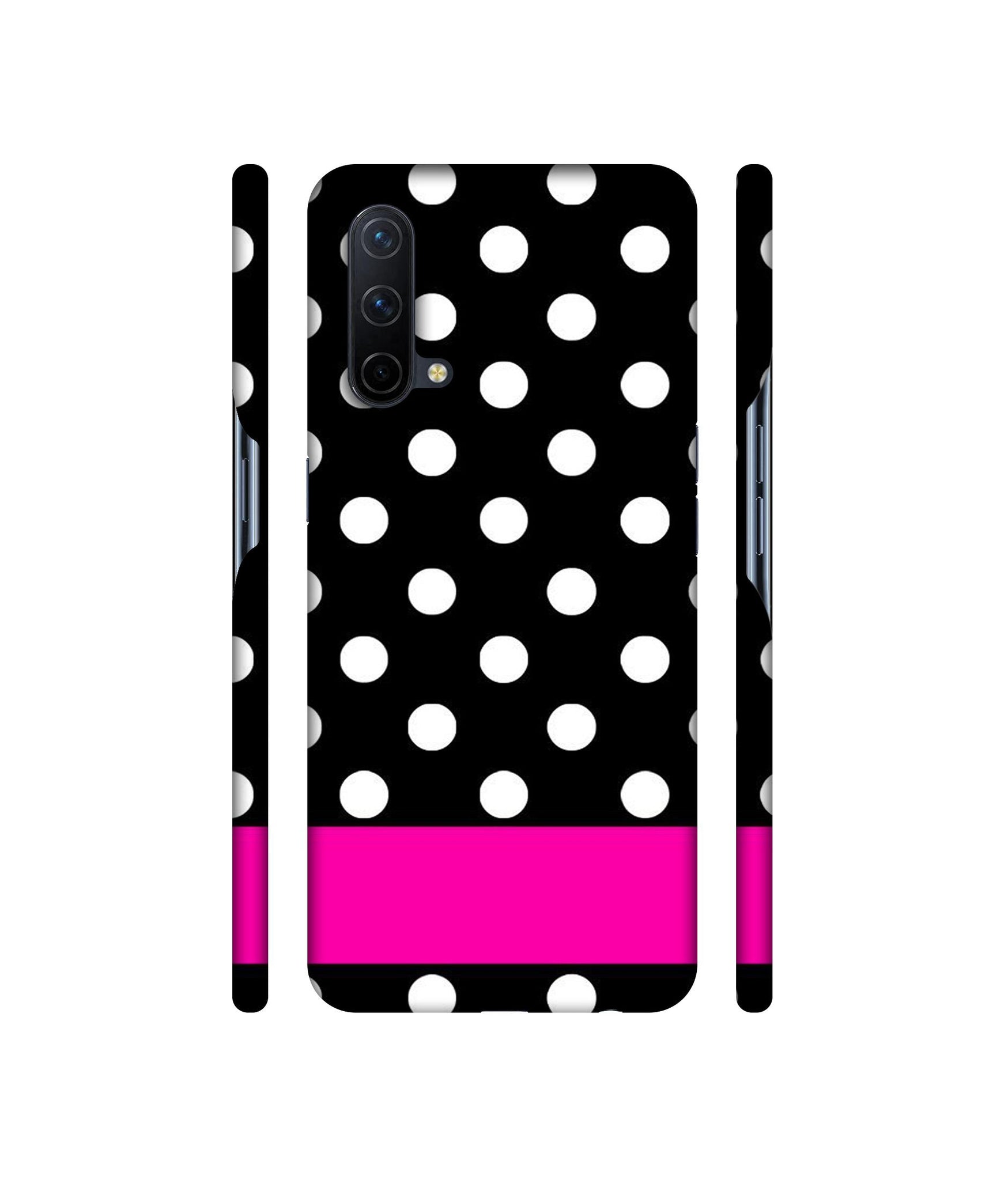 White Dots Pattern Designer Hard Back Cover for OnePlus Nord CE 5G