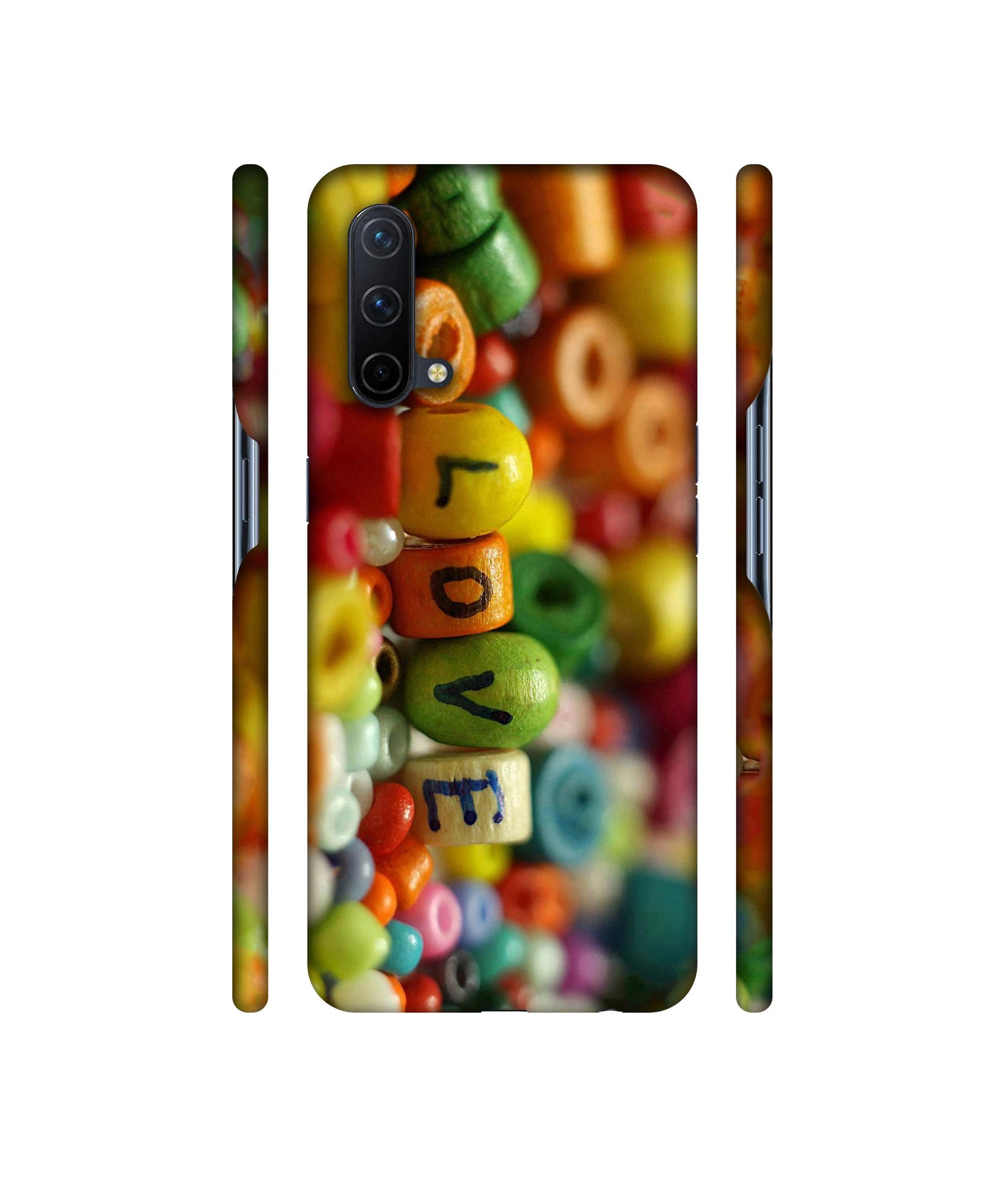 Colorful Love Designer Hard Back Cover for OnePlus Nord CE 5G