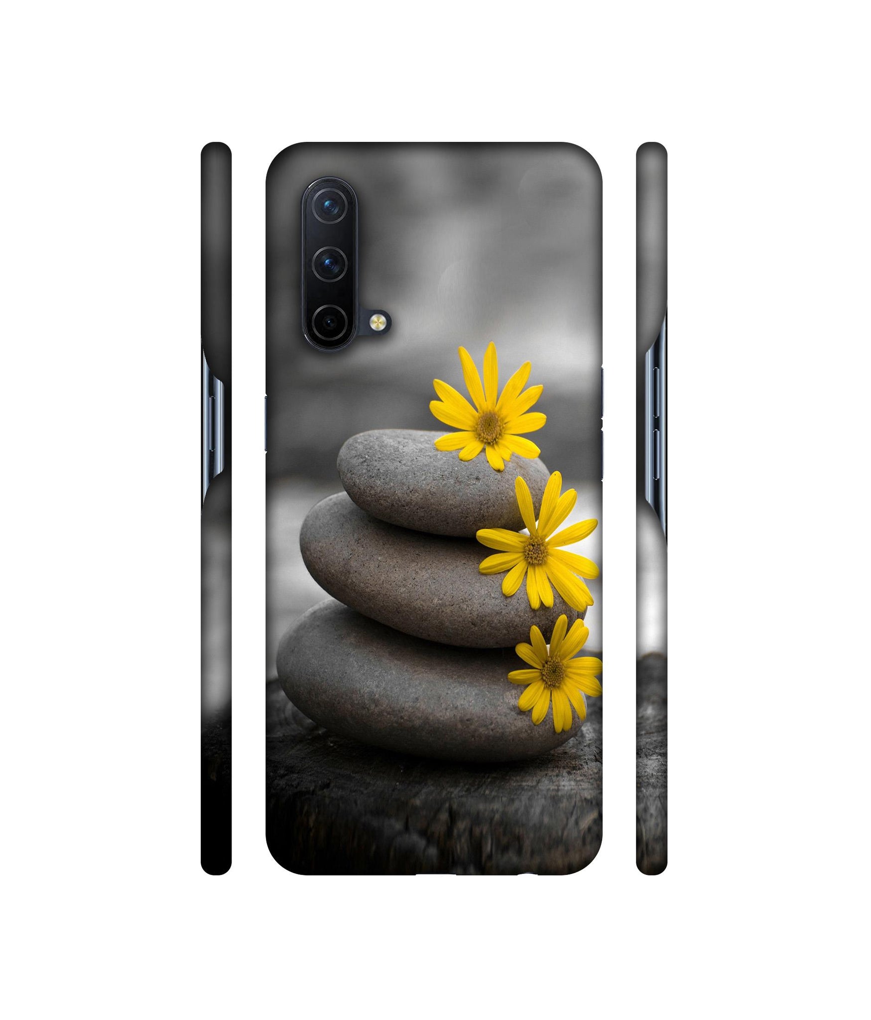 Stones And Flower Designer Hard Back Cover for OnePlus Nord CE 5G