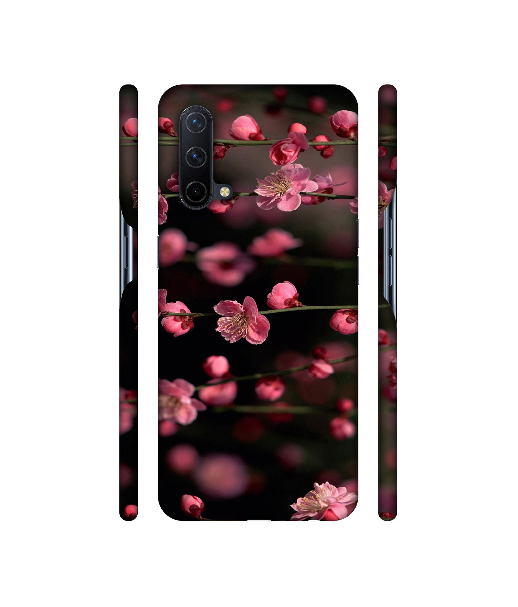 Pink Flowers Designer Hard Back Cover for OnePlus Nord CE 5G