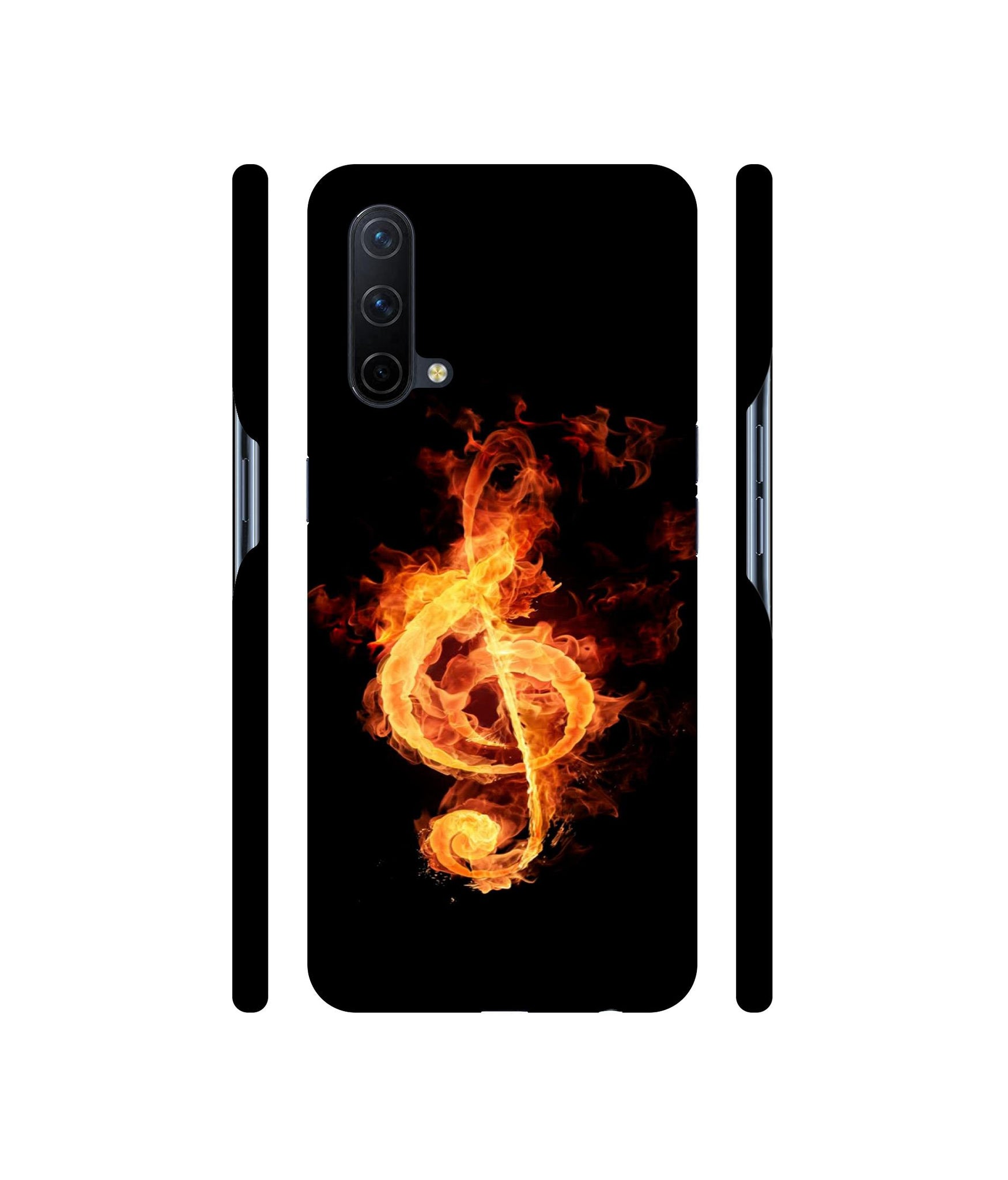 Fire Note Designer Hard Back Cover for OnePlus Nord CE 5G