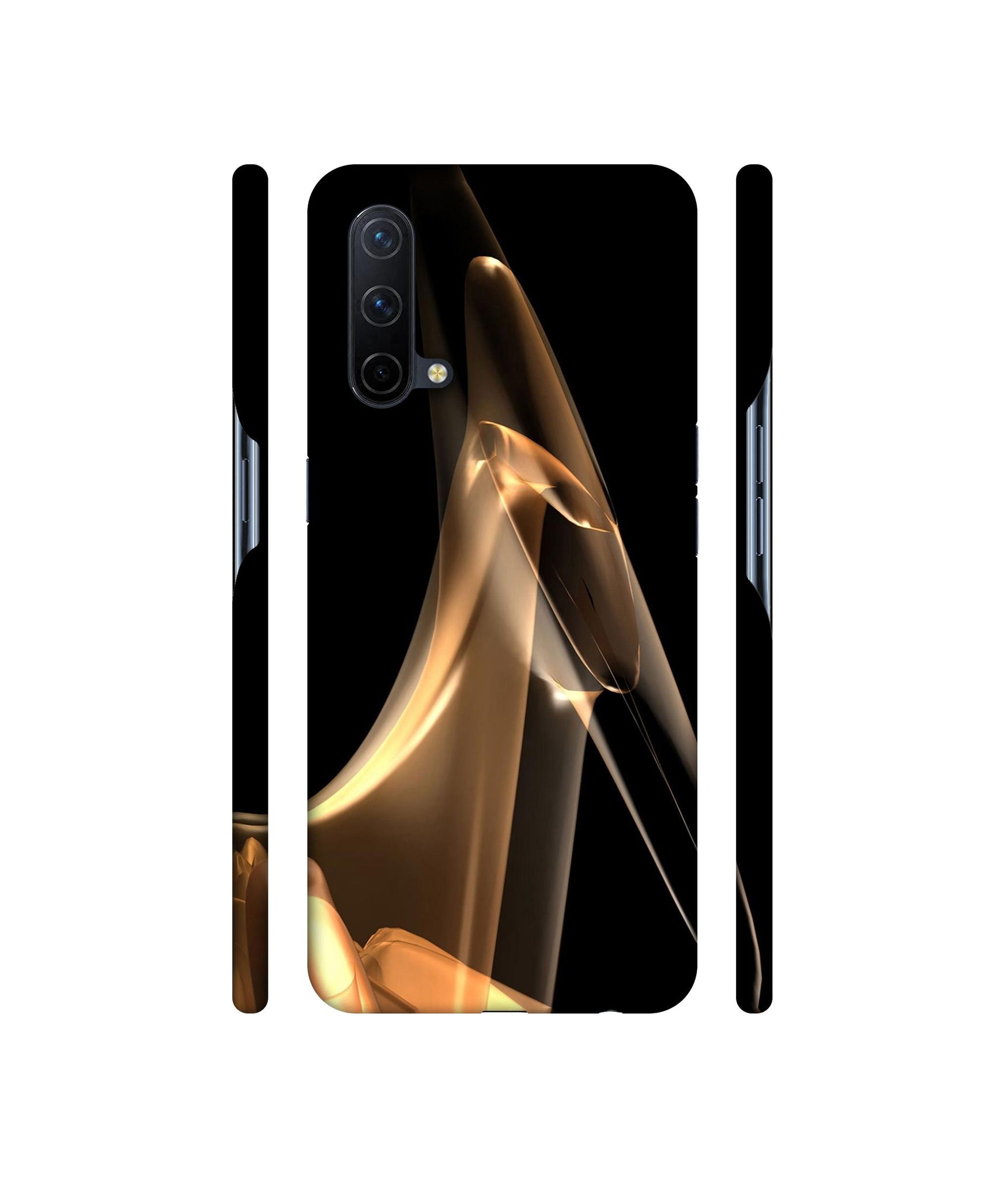 Gold Smoke Designer Hard Back Cover for OnePlus Nord CE 5G