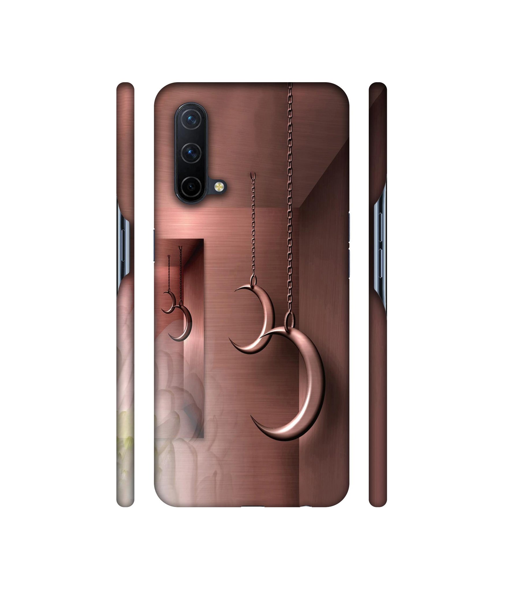 Flower Metal Designer Hard Back Cover for OnePlus Nord CE 5G