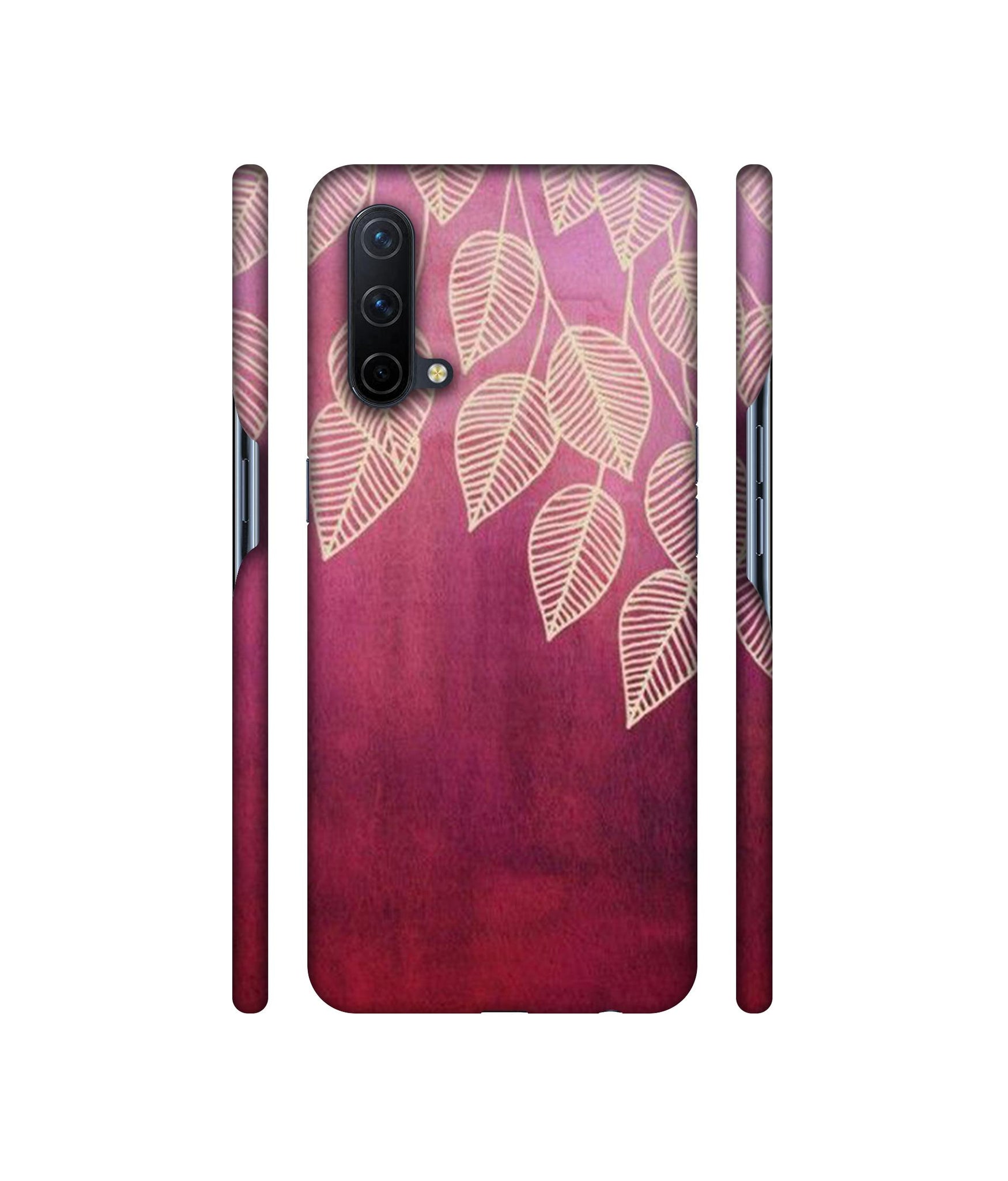 Leaf Pattern Designer Hard Back Cover for OnePlus Nord CE 5G