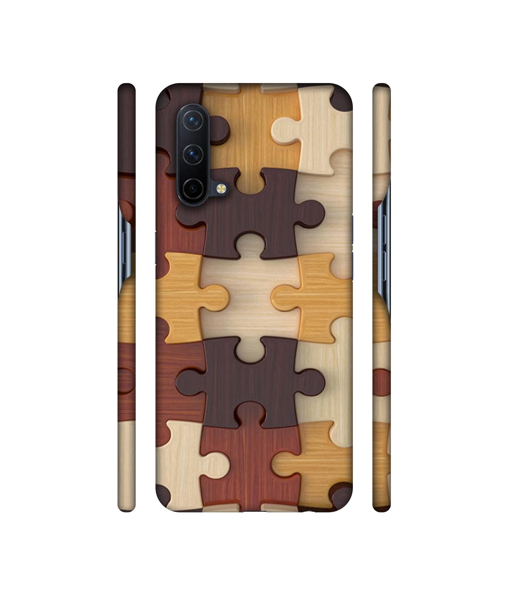 Puzzle Pattern Designer Hard Back Cover for OnePlus Nord CE 5G