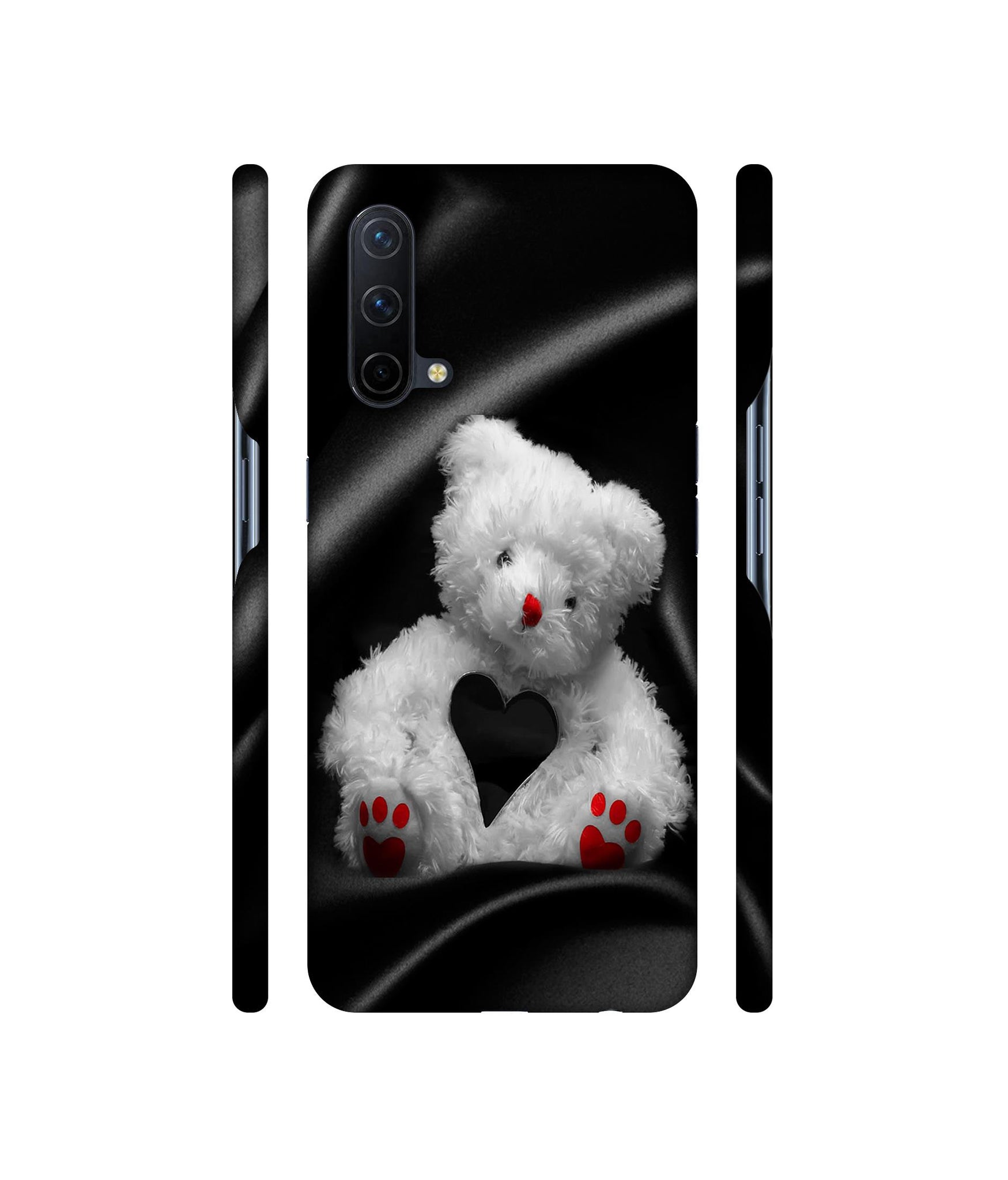 White Teddy Bear Designer Hard Back Cover for OnePlus Nord CE 5G