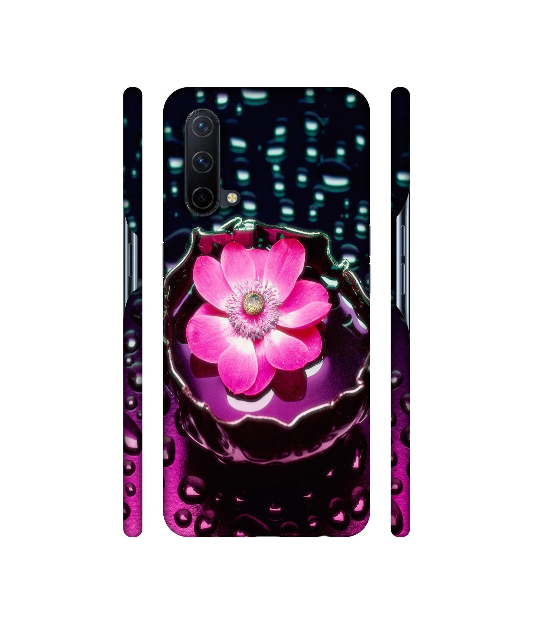 Flower in Water Designer Hard Back Cover for OnePlus Nord CE 5G