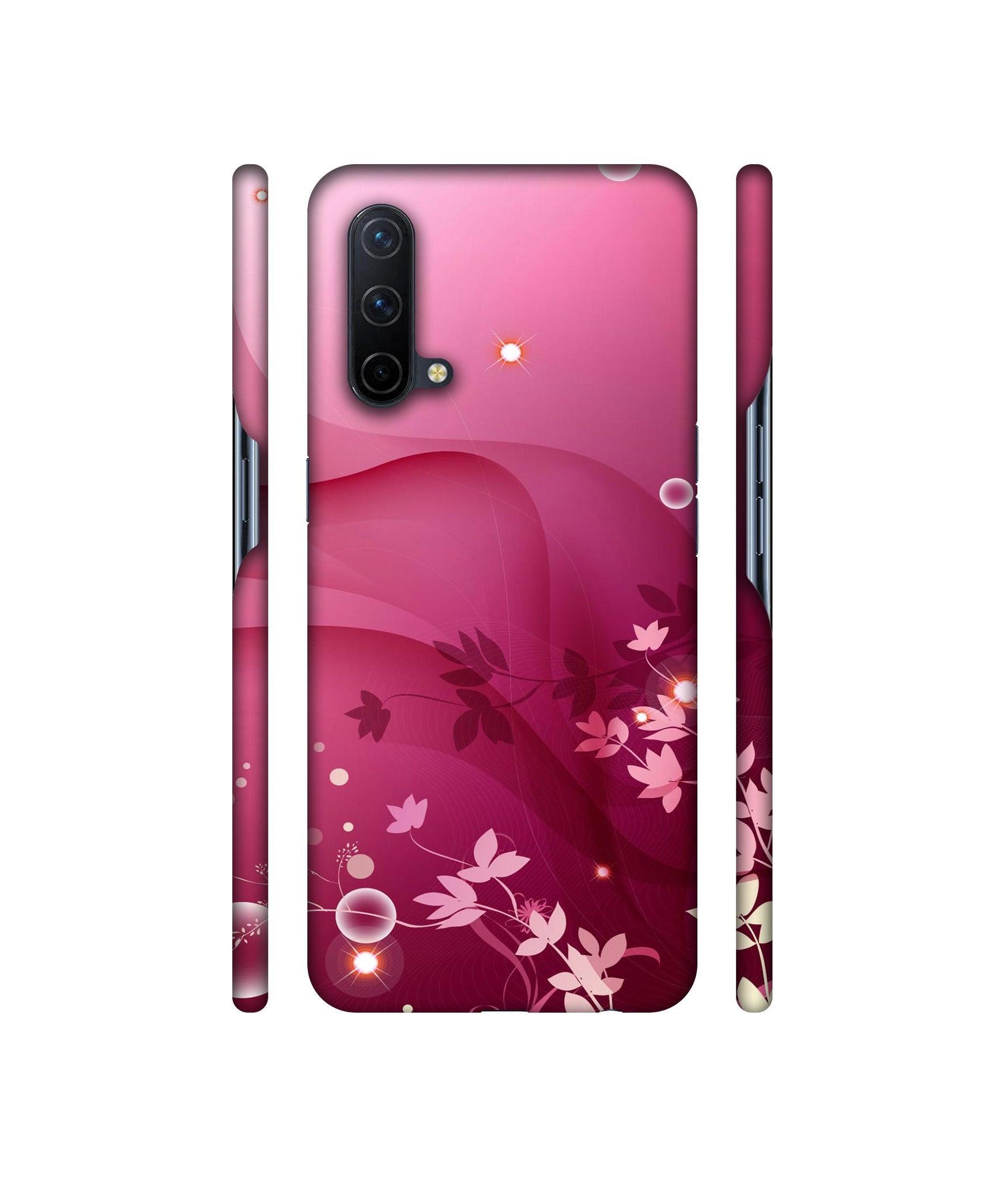 Pink Abstract Designer Hard Back Cover for OnePlus Nord CE 5G