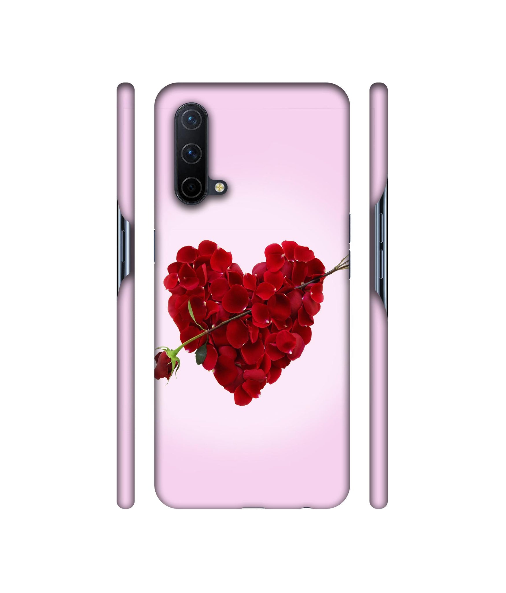 Heart Flower Designer Hard Back Cover for OnePlus Nord CE 5G