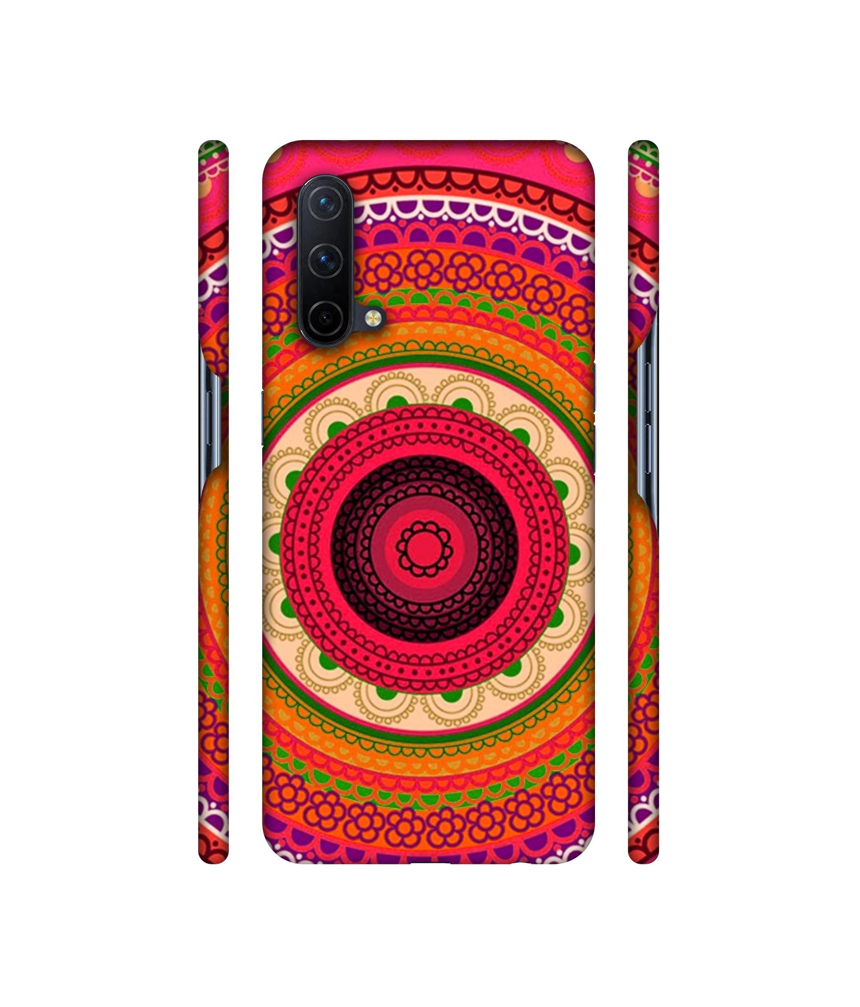 Round Rangoli Designer Hard Back Cover for OnePlus Nord CE 5G