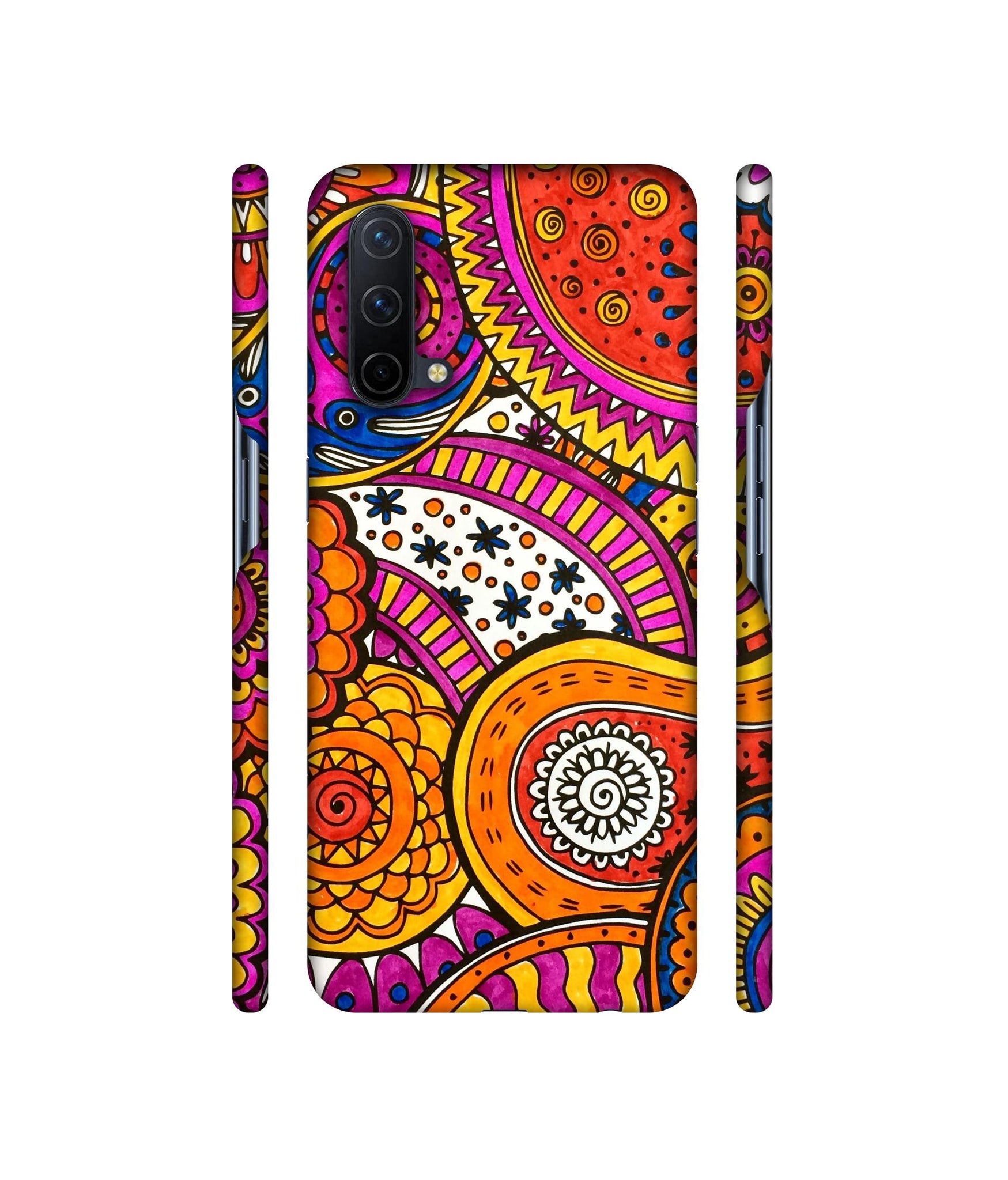 Rangoli Paisley Art Designer Hard Back Cover for OnePlus Nord CE 5G
