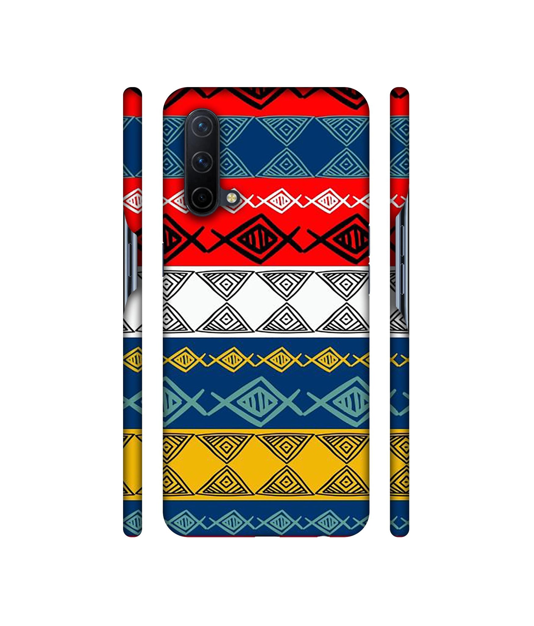 Colorful Hand Made Rangoli Art Designer Hard Back Cover for OnePlus Nord CE 5G