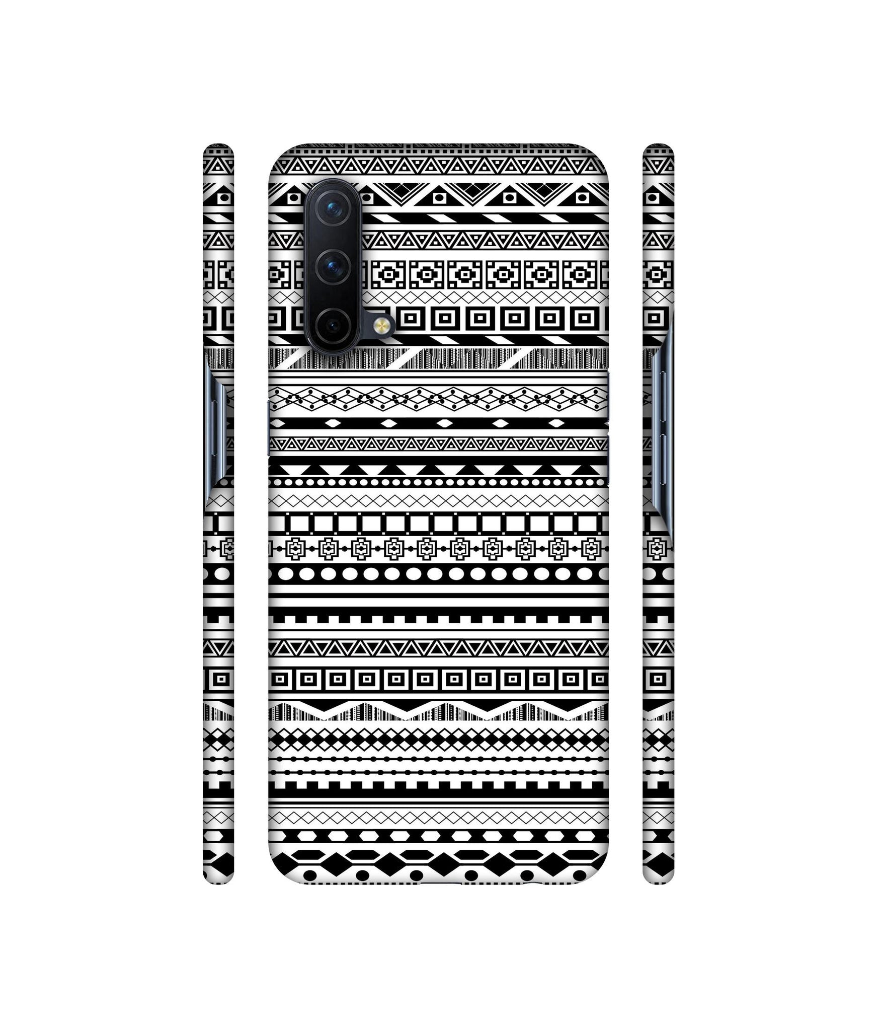 Black & White Patterns Designer Hard Back Cover for OnePlus Nord CE 5G