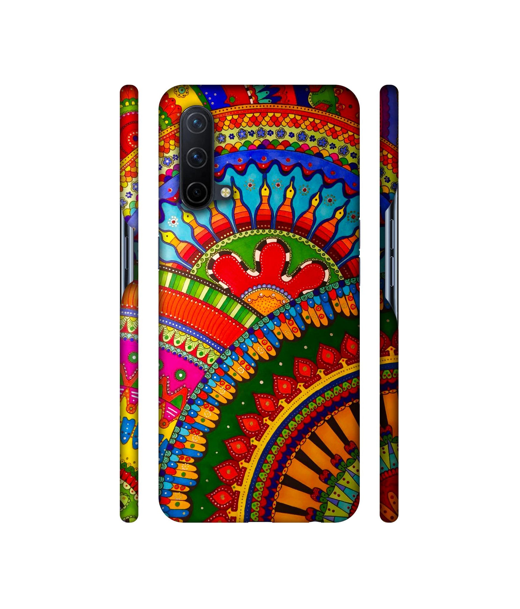 Rajasthani Rangoli Art Designer Hard Back Cover for OnePlus Nord CE 5G