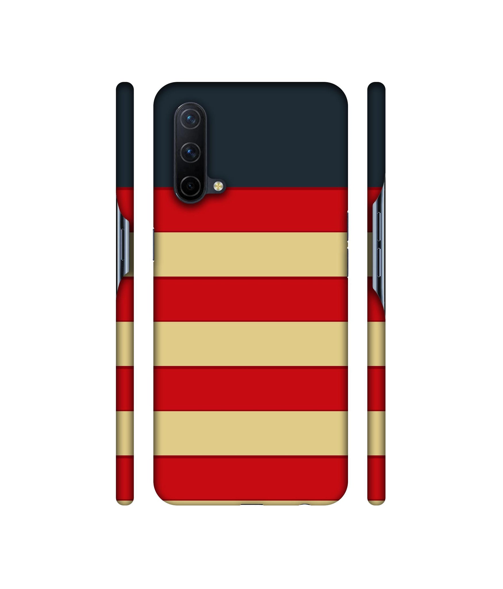 Multicolor Lines Designer Hard Back Cover for OnePlus Nord CE 5G