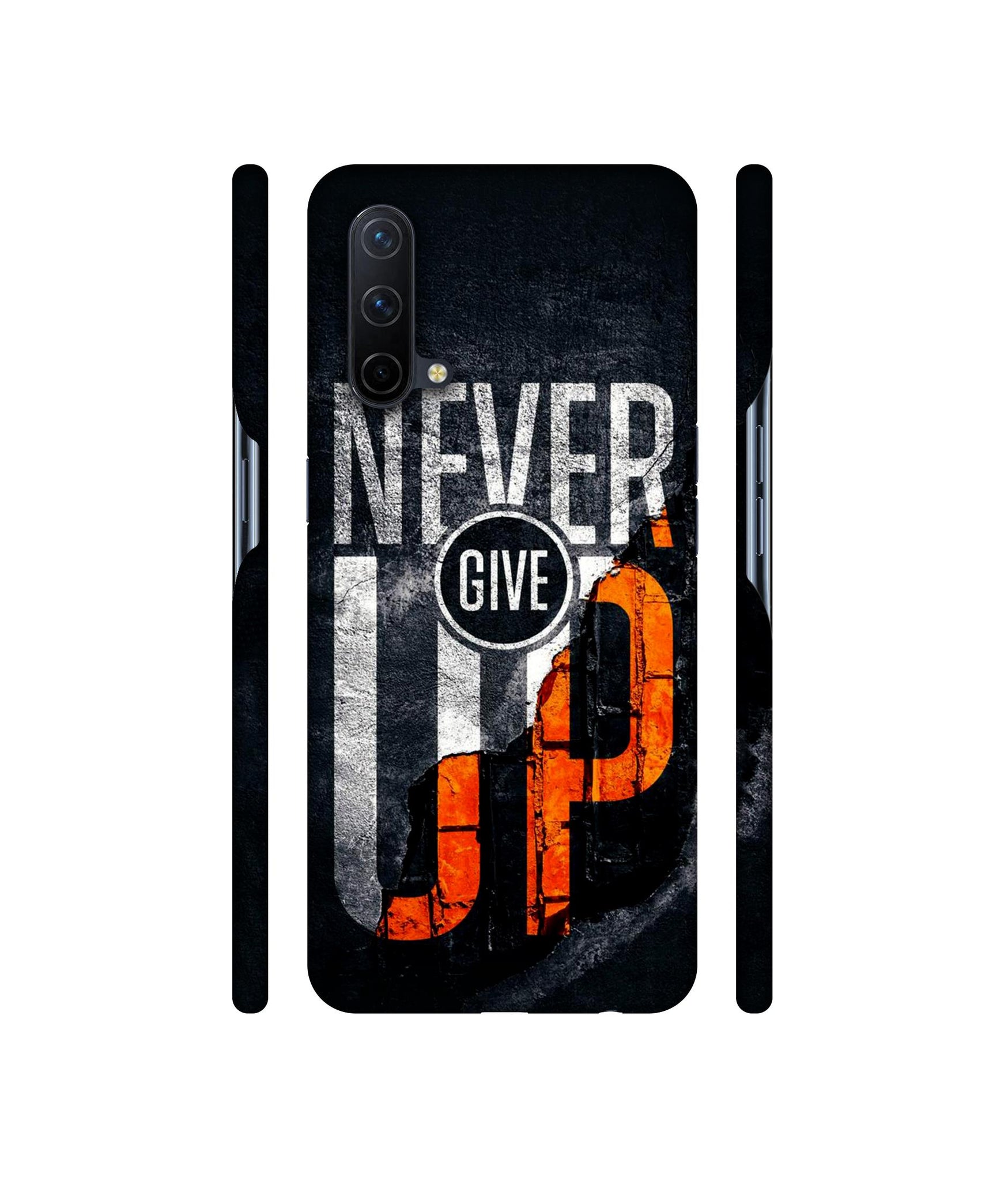 Never Give Up Designer Hard Back Cover for OnePlus Nord CE 5G