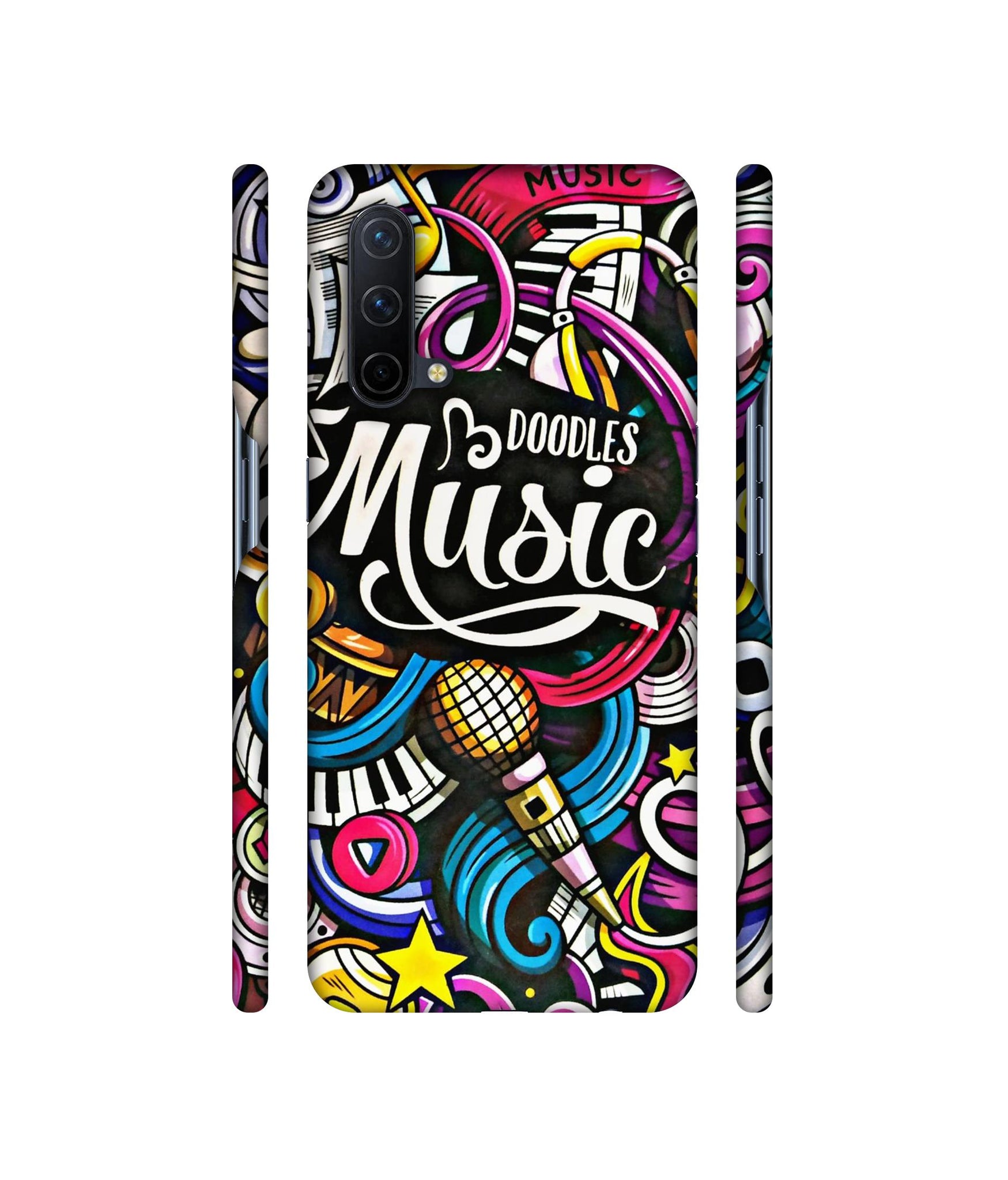 Doodles Music Designer Hard Back Cover for OnePlus Nord CE 5G