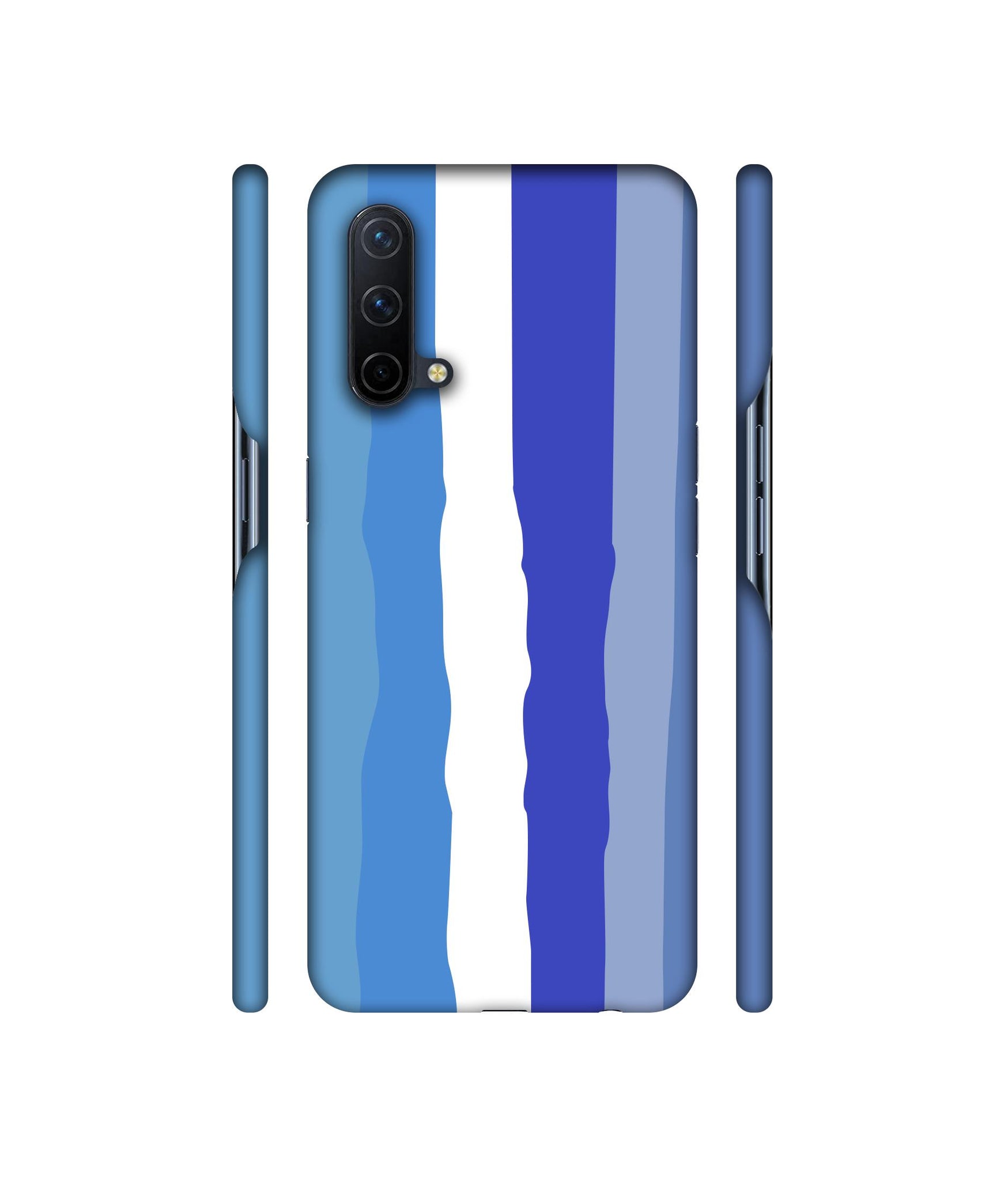 Blue Shade Rainbow Designer Hard Back Cover for OnePlus Nord CE 5G