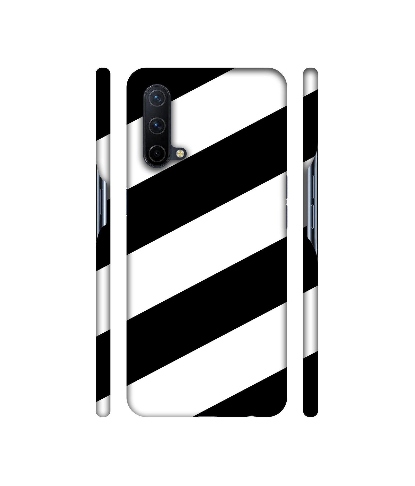 Black & White Line Designer Hard Back Cover for OnePlus Nord CE 5G