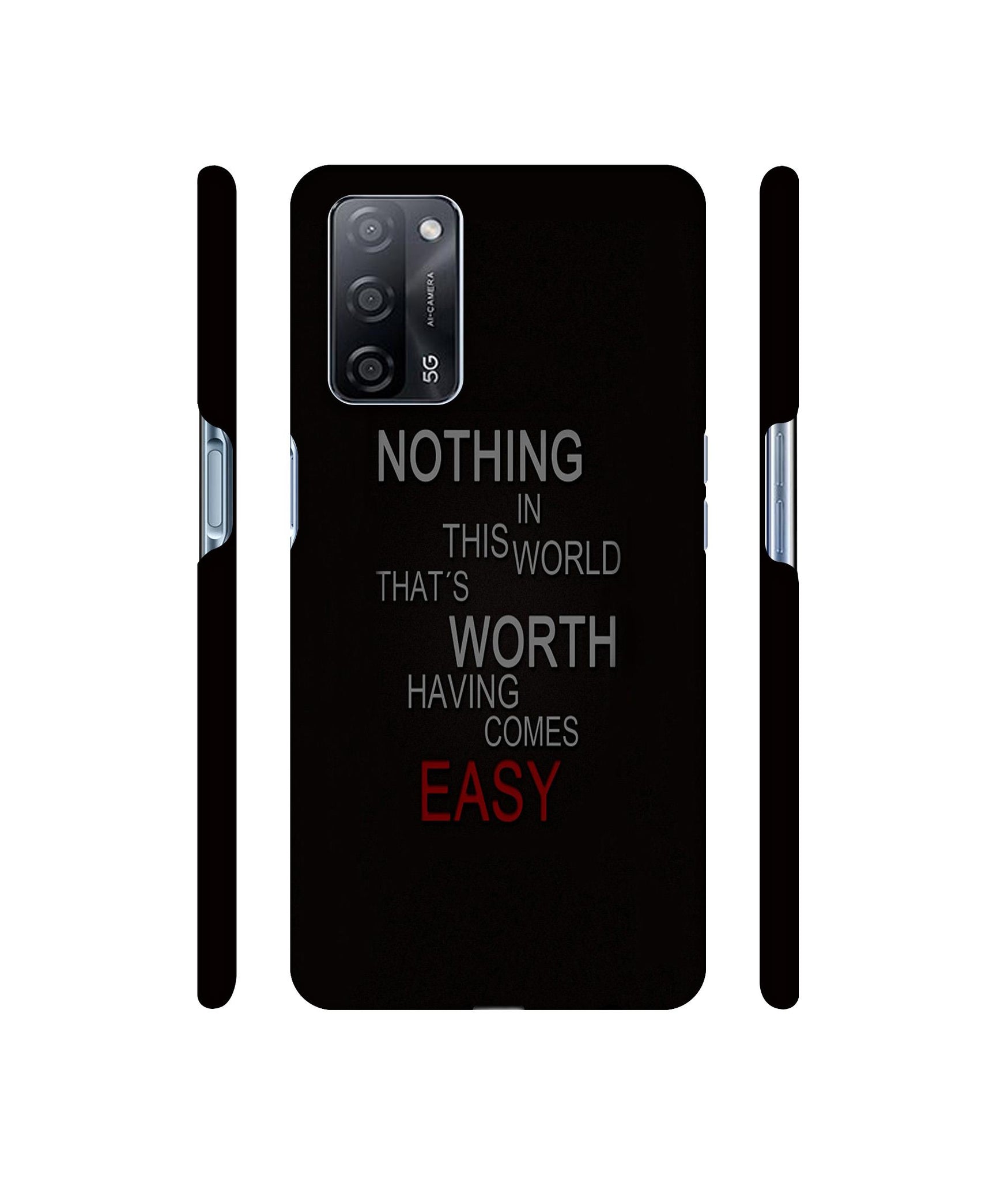 Life Quotes Designer Hard Back Cover for Oppo A53s 5G