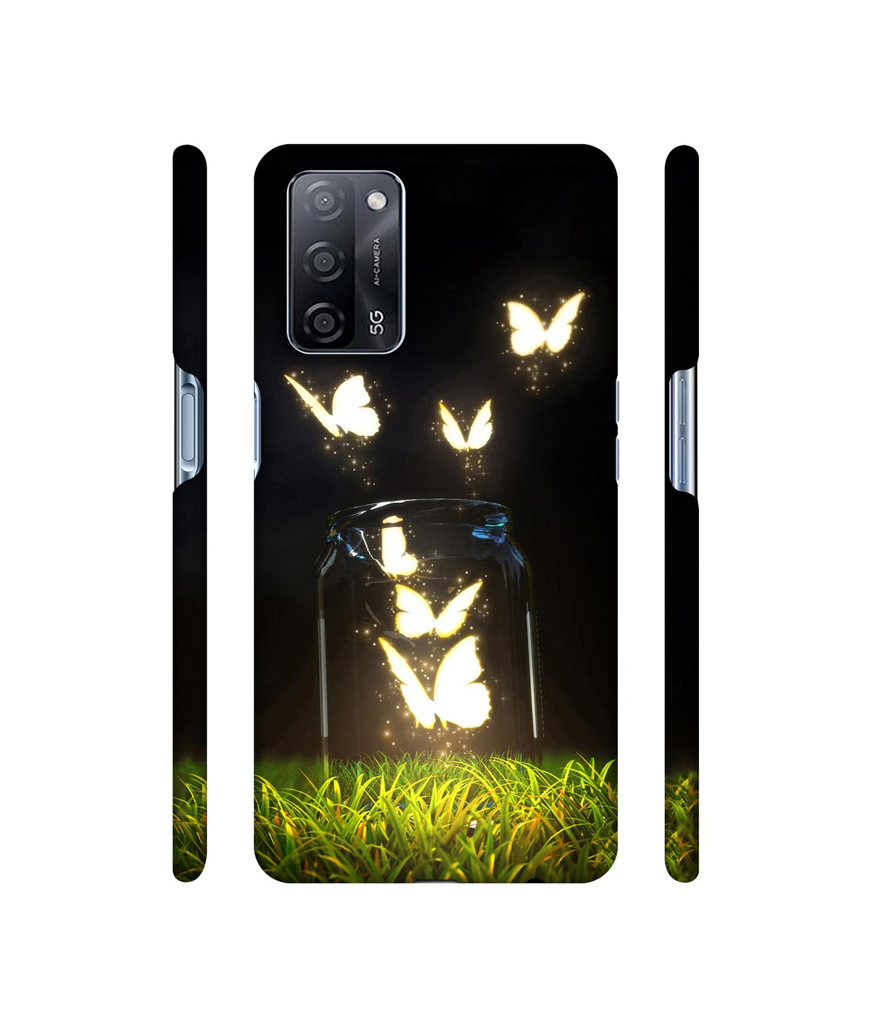 Butterfly Designer Hard Back Cover for Oppo A53s 5G