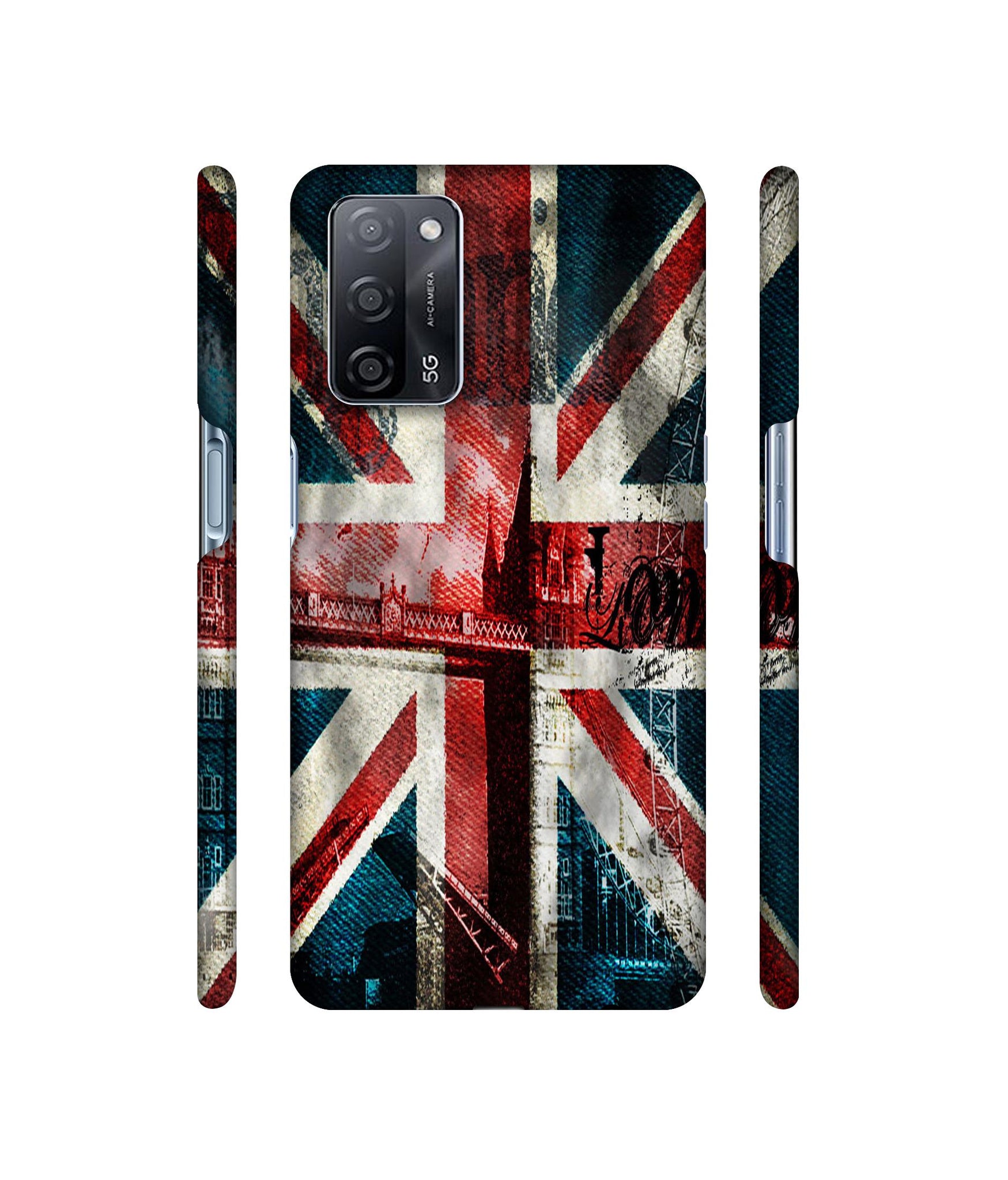 London Flag wallpaper Designer Hard Back Cover for Oppo A53s 5G