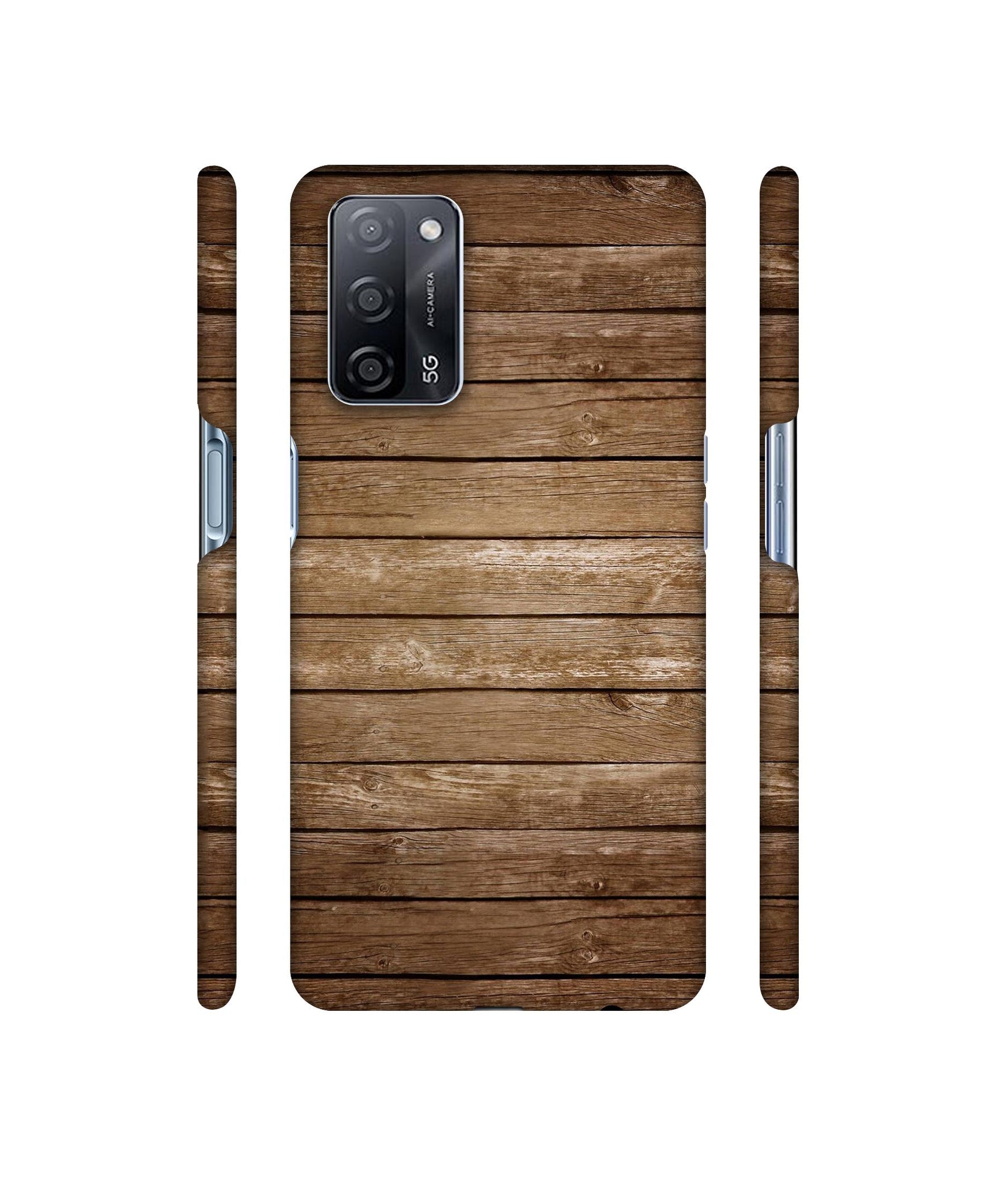 Wood Designer Hard Back Cover for Oppo A53s 5G