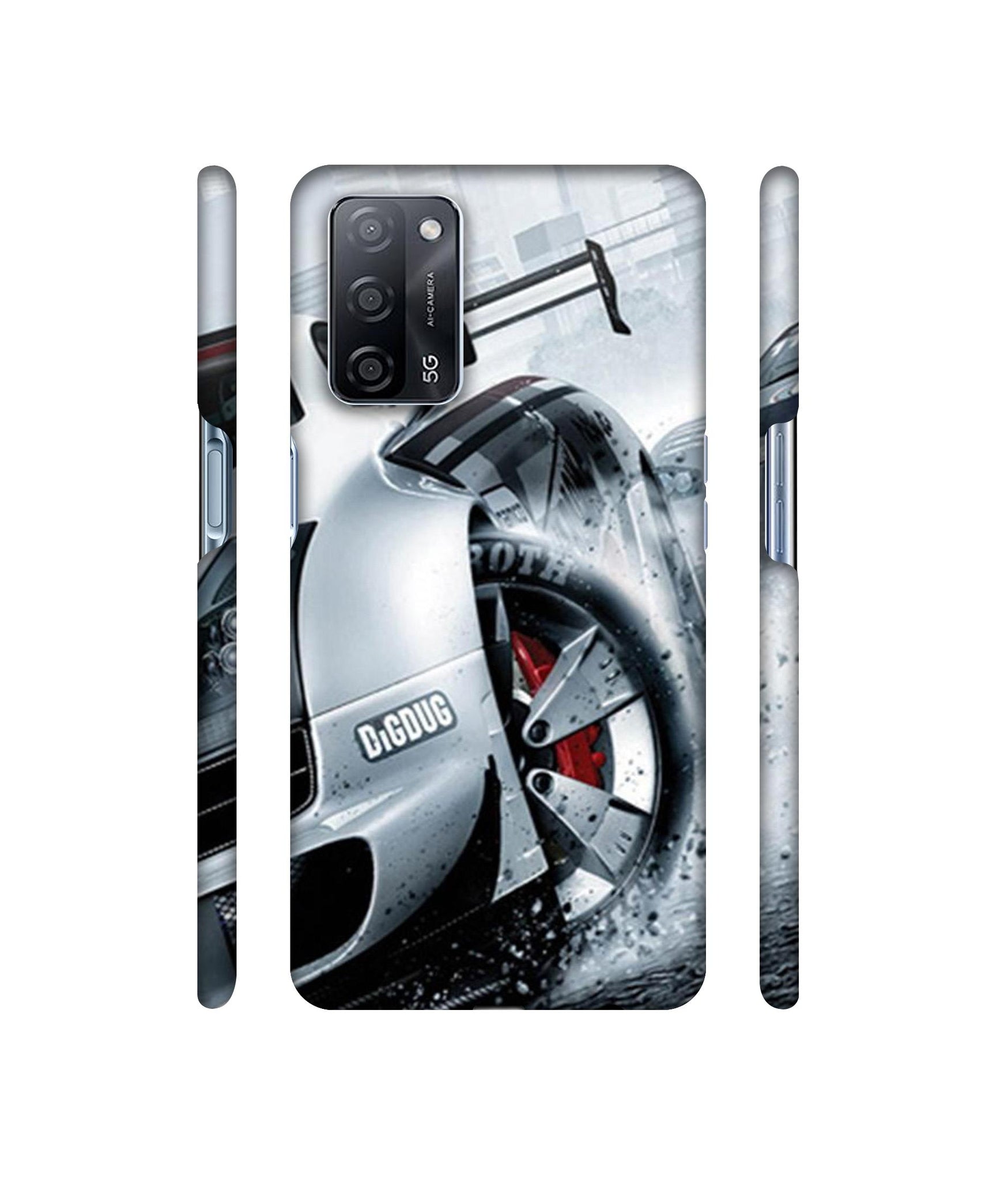 Drift Sport Print Designer Hard Back Cover for Oppo A53s 5G