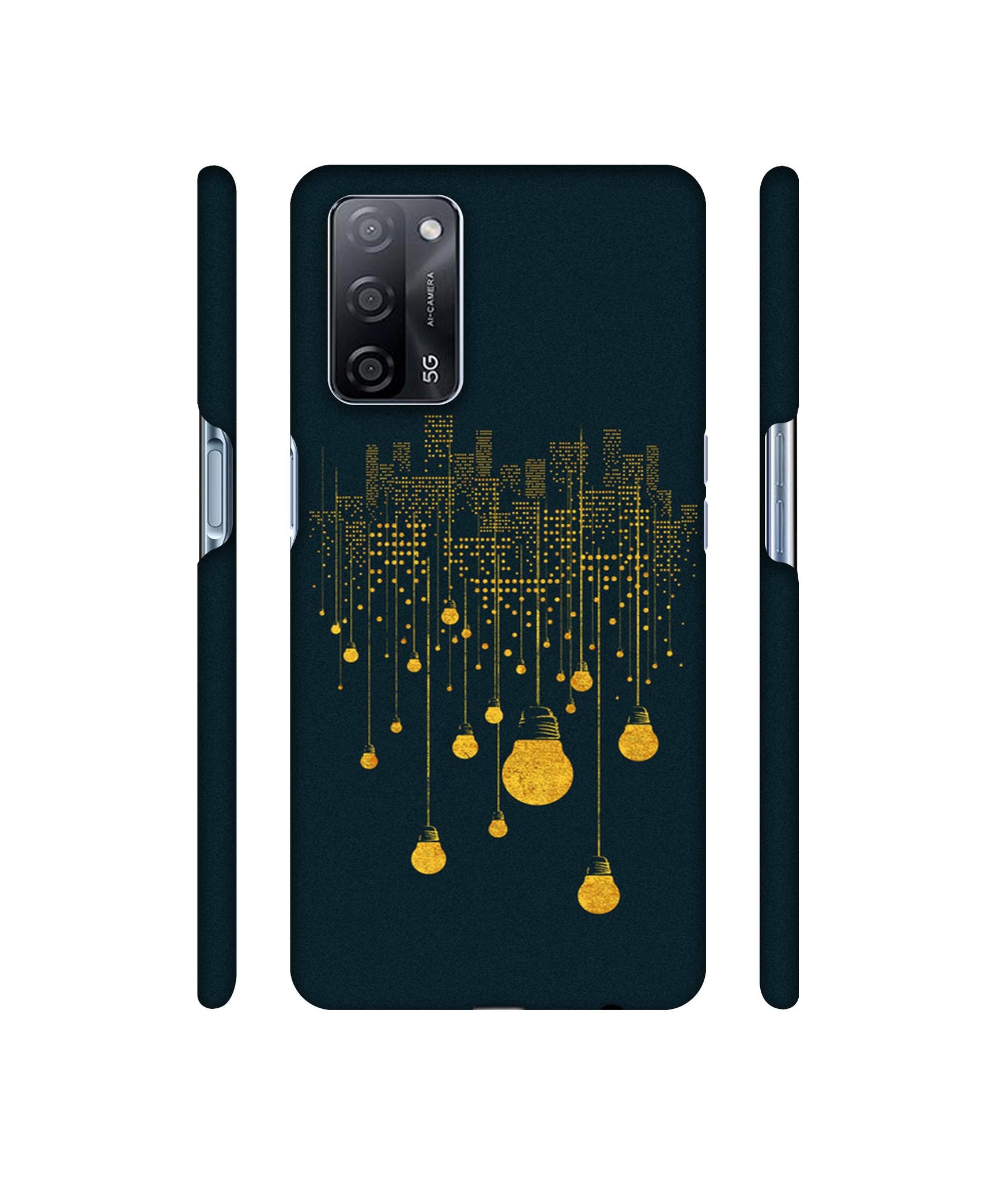 City Light Pattern Designer Hard Back Cover for Oppo A53s 5G