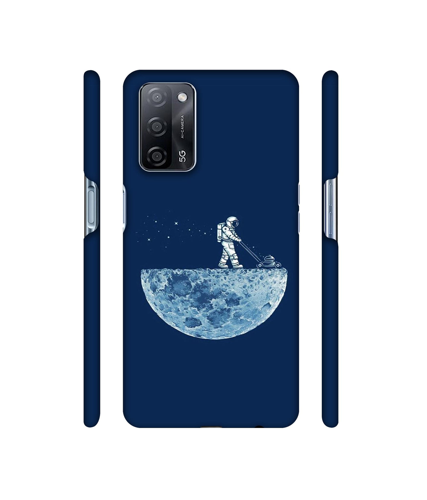 Moon Walk Designer Hard Back Cover for Oppo A53s 5G