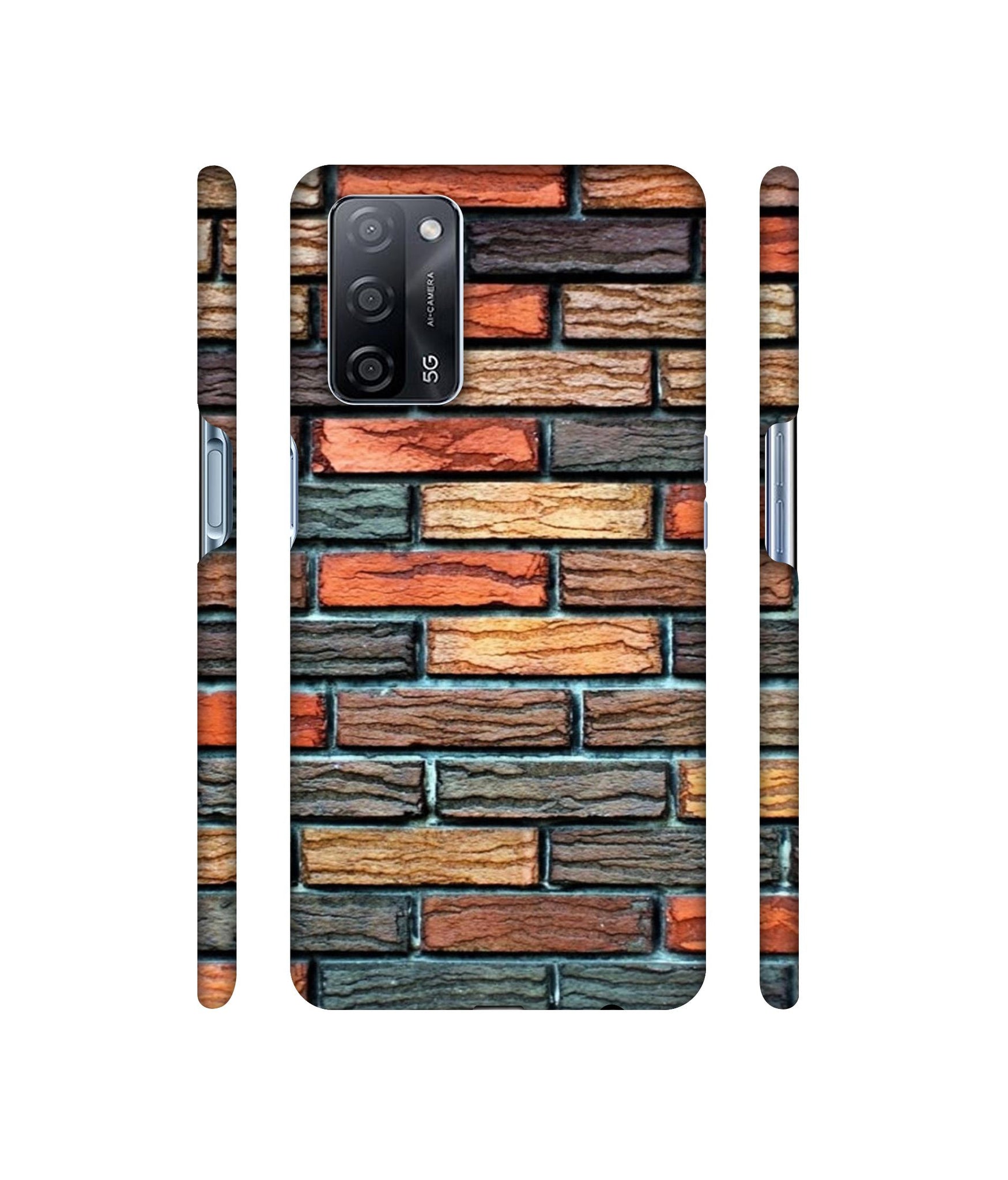 Brick Wall Designer Hard Back Cover for Oppo A53s 5G