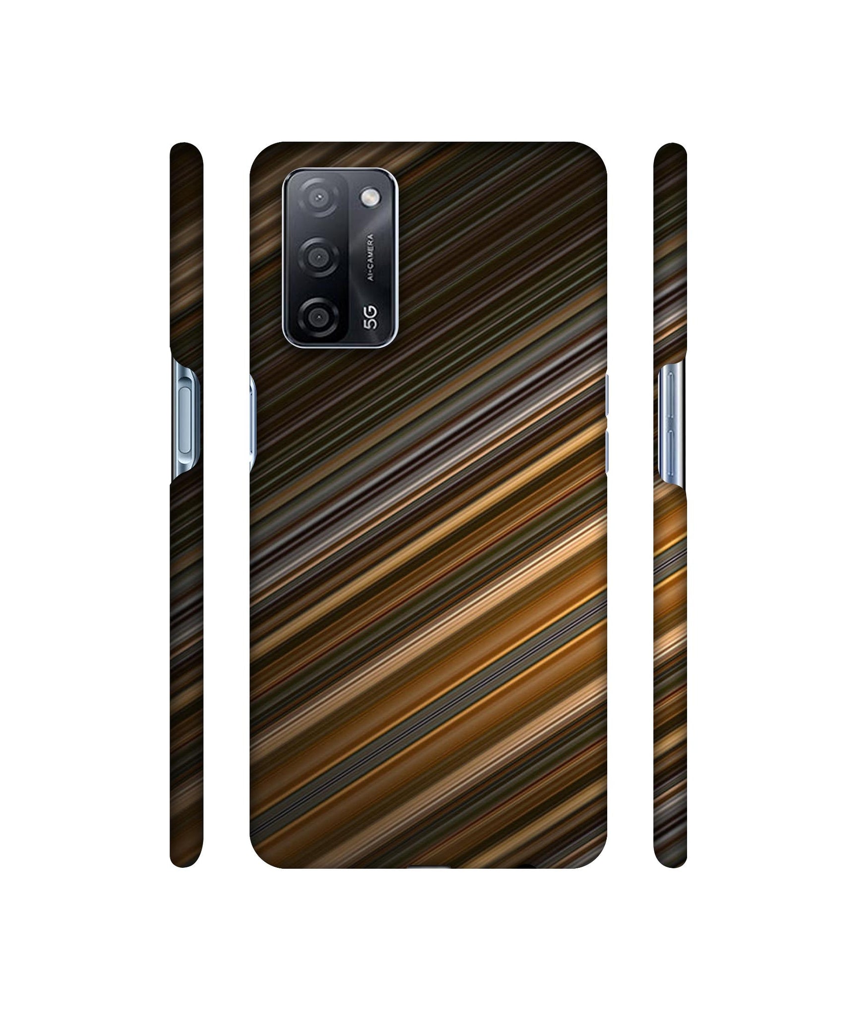 Stripes Designer Hard Back Cover for Oppo A53s 5G