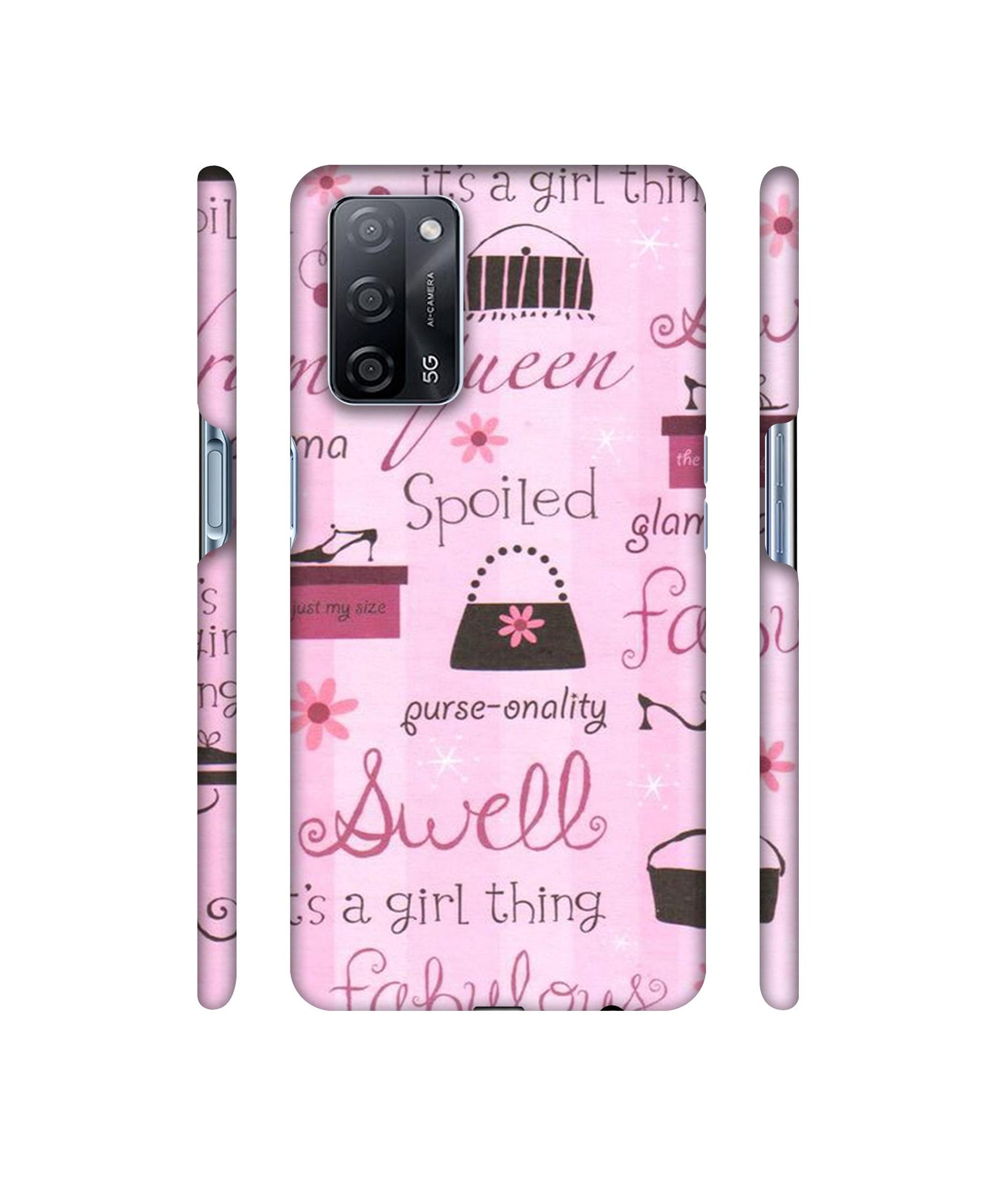 Its A Girl Thing Designer Hard Back Cover for Oppo A53s 5G