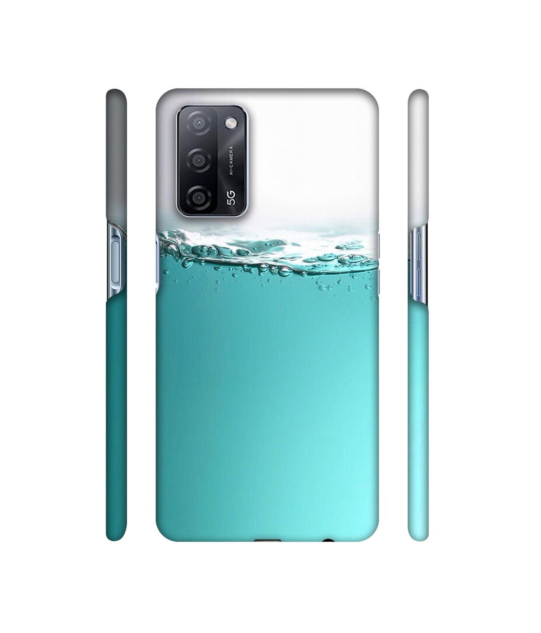 Half Fill Designer Hard Back Cover for Oppo A53s 5G